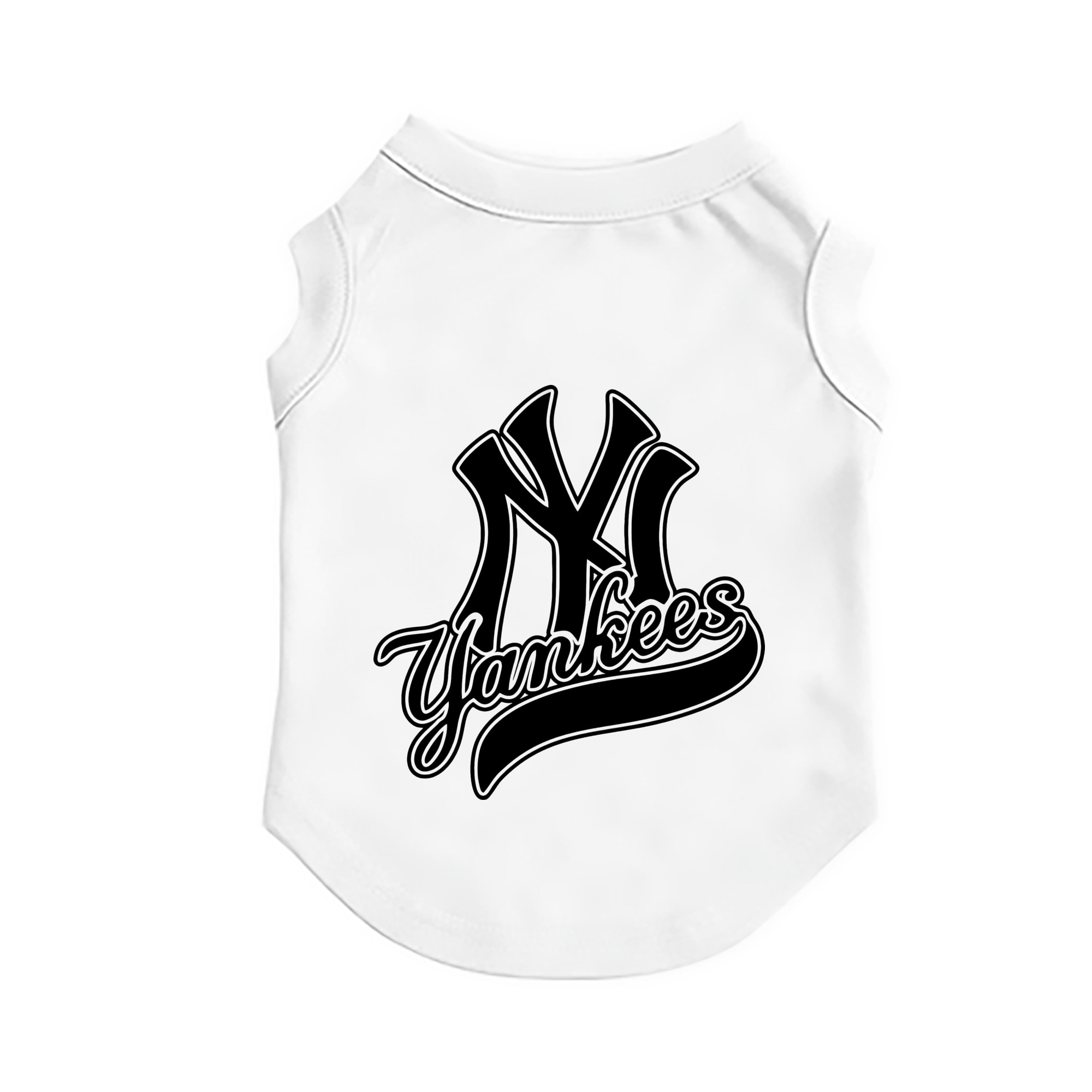 New York Yankees Black Logo Pet Vest – Durable Polyester With Heat Transfer Print – Comfortable And Stylish