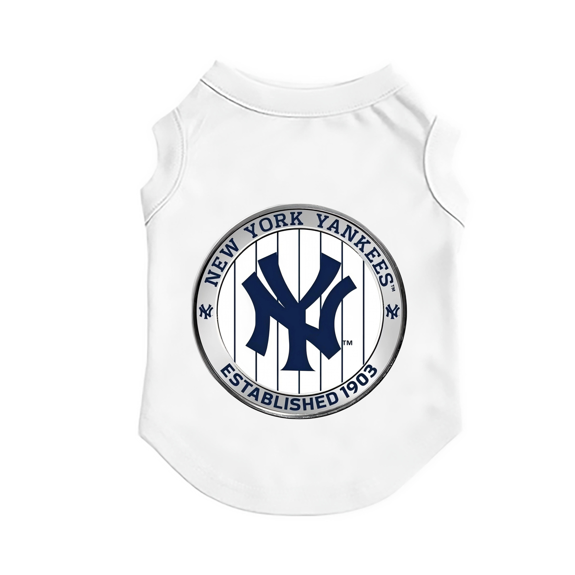 New York Yankees Established 1903 Pet Vest – Durable Polyester With Heat Transfer Print – Comfortable And Stylish
