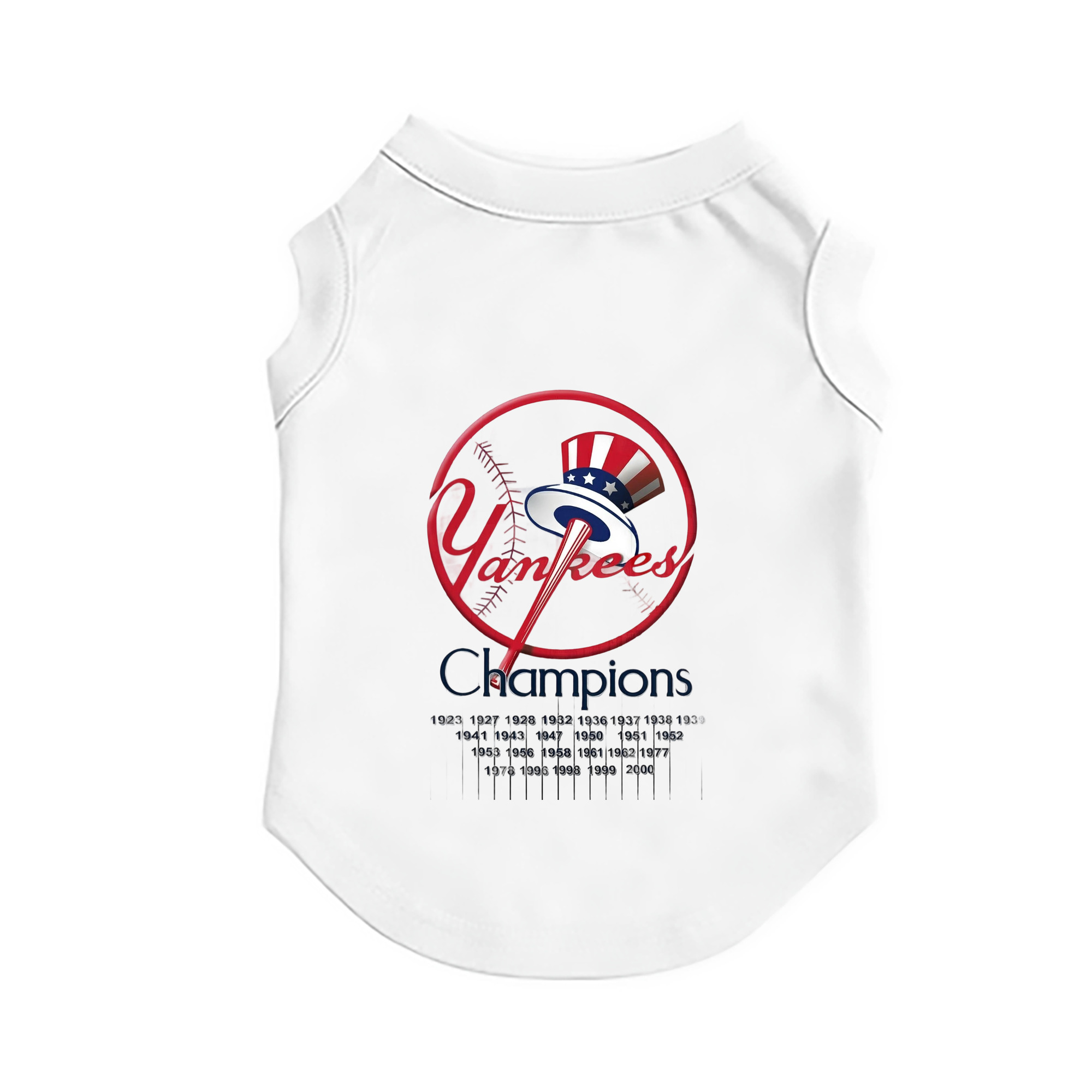 New York Yankees 56 Pet Vest – Durable Polyester With Heat Transfer Print – Comfortable And Stylish