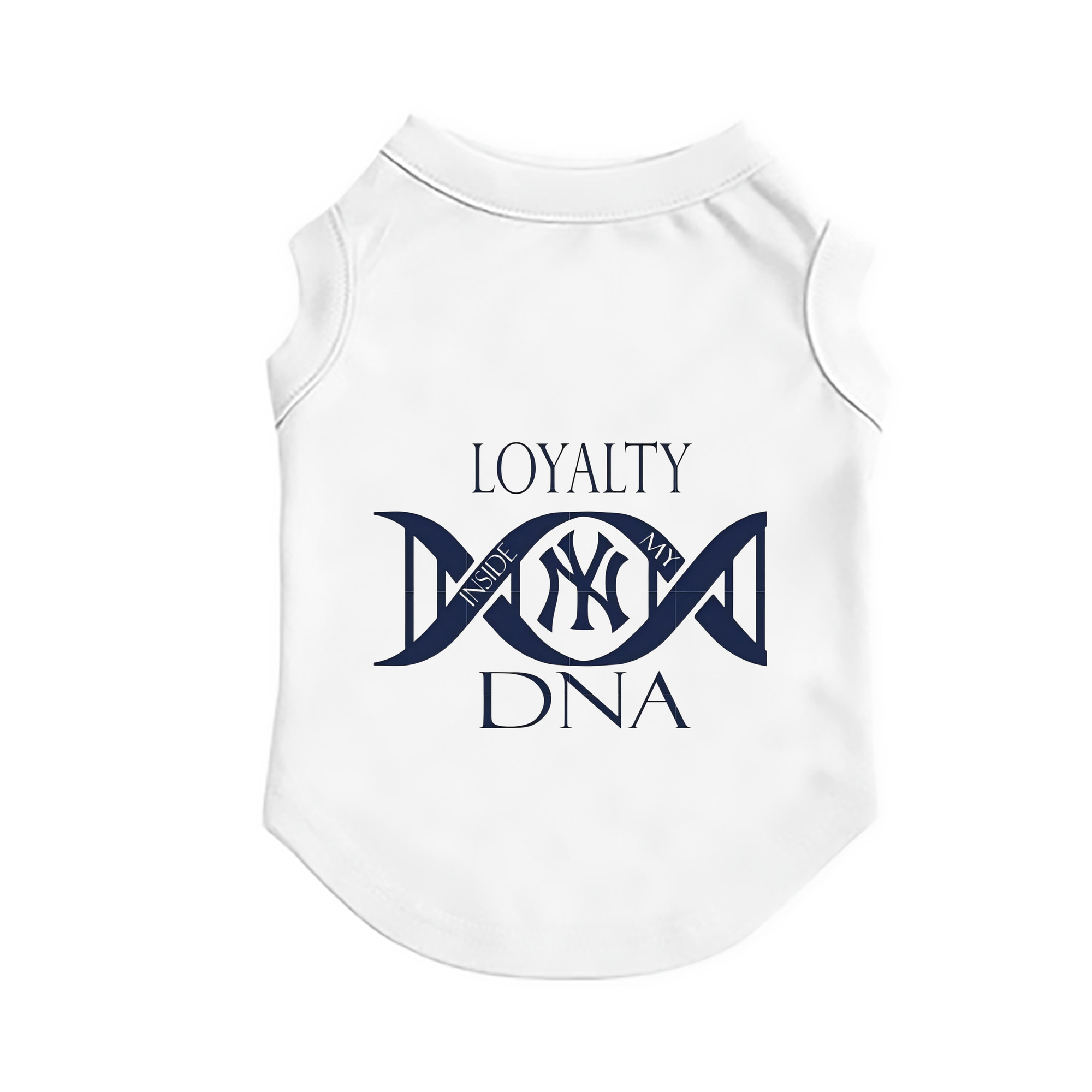 New York Yankees Loyalty DNA Pet Vest – Durable Polyester With Heat Transfer Print – Comfortable And Stylish