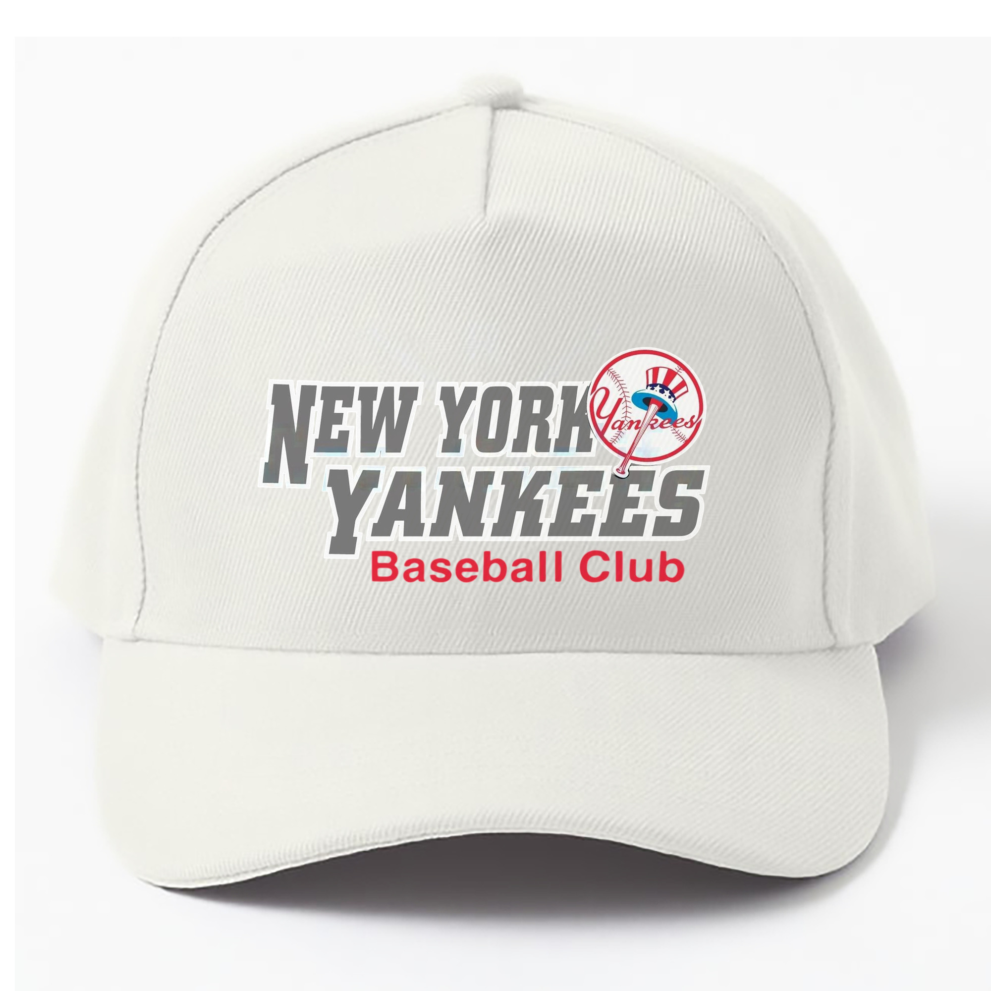 New York Yankees Baseball Club 100% Cotton Baseball Cap – Heat Transfer Print – Comfortable, Durable, Perfect For Sports & Everyday Wear