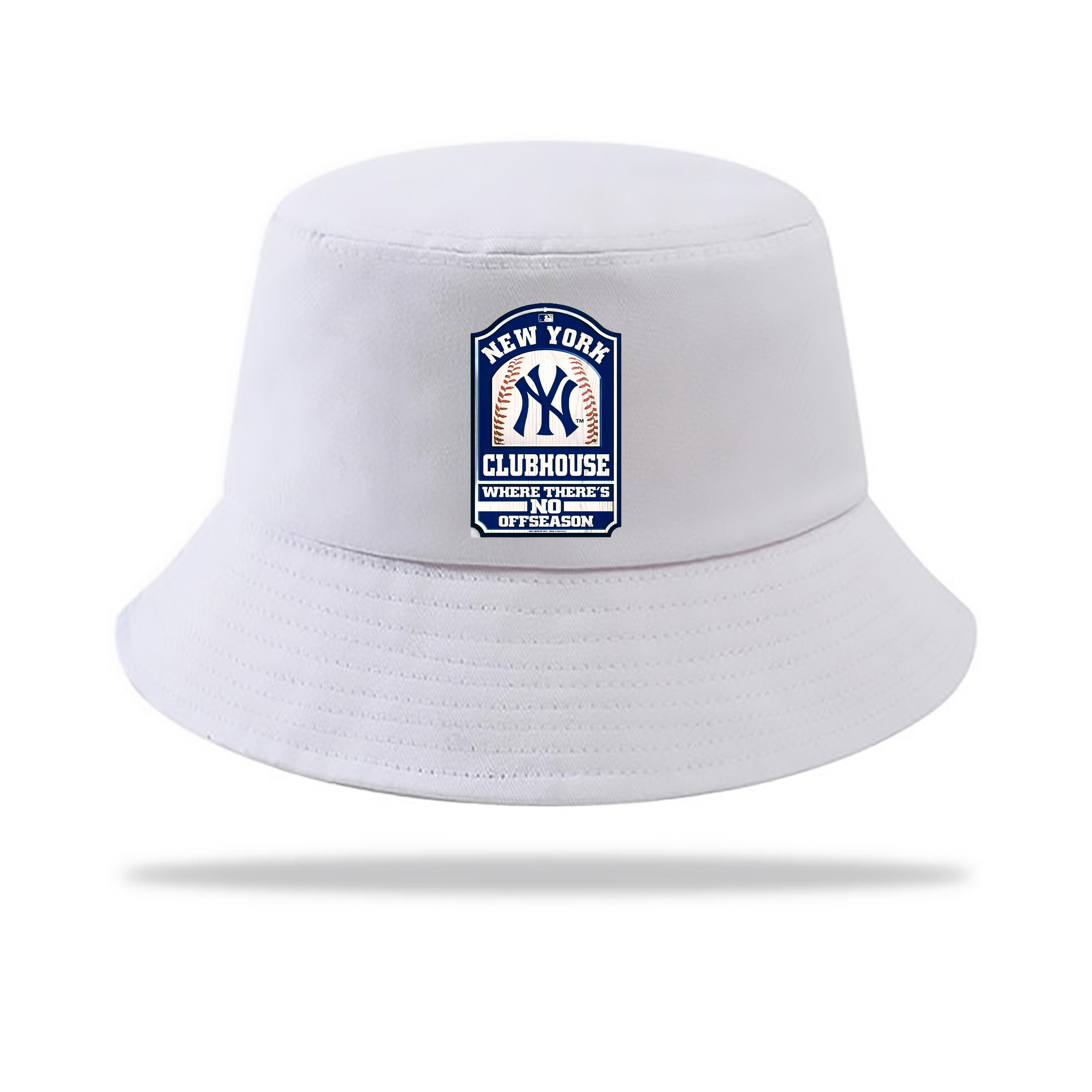 New York Yankees Club House Outdoor Sun Protection Bucket Hat – Lightweight Breathable Knit & Woven Fabric – Ergonomic Wide Brim, Sweat-Absorbent, Stylish & Comfortable For Sports And Everyday Wear