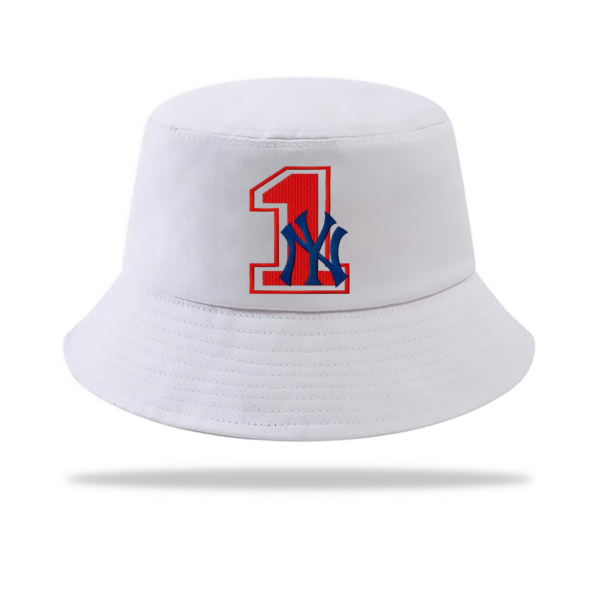 New York Yankees No.1 Fans Outdoor Sun Protection Bucket Hat – Lightweight Breathable Knit & Woven Fabric – Ergonomic Wide Brim, Sweat-Absorbent, Stylish & Comfortable For Sports And Everyday Wear