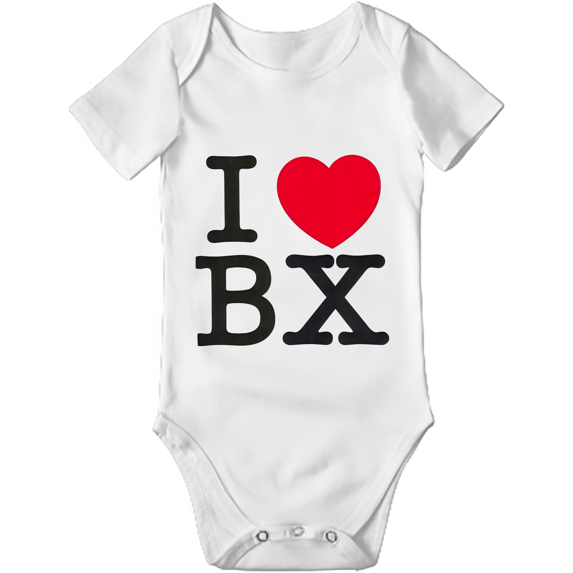 New York Yankees I Love BX Baby Short Sleeve Romper – 100% Cotton Soft & Breathable Digital Print Onesie With Easy Snap Closure And Envelope Shoulder – Comfortable For Daily Wear & Travel