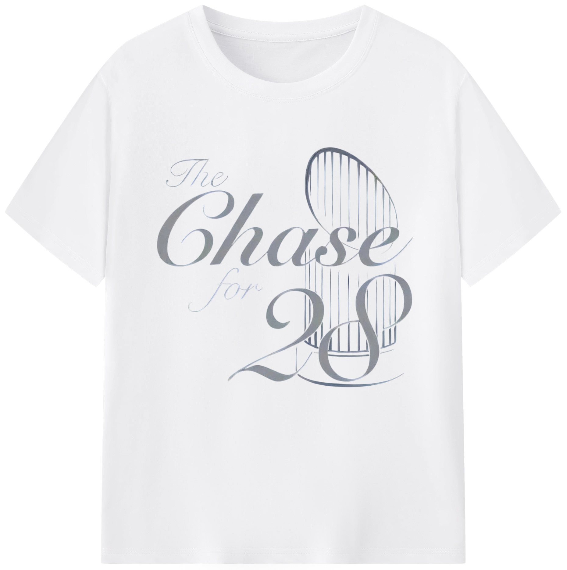 New York Yankees The Chase for 28 180g Cotton T-Shirt With Front Heat Transfer Print – Soft, Lightweight, Fitted Design – Comfortable Casual Wear For Sports & Everyday Use