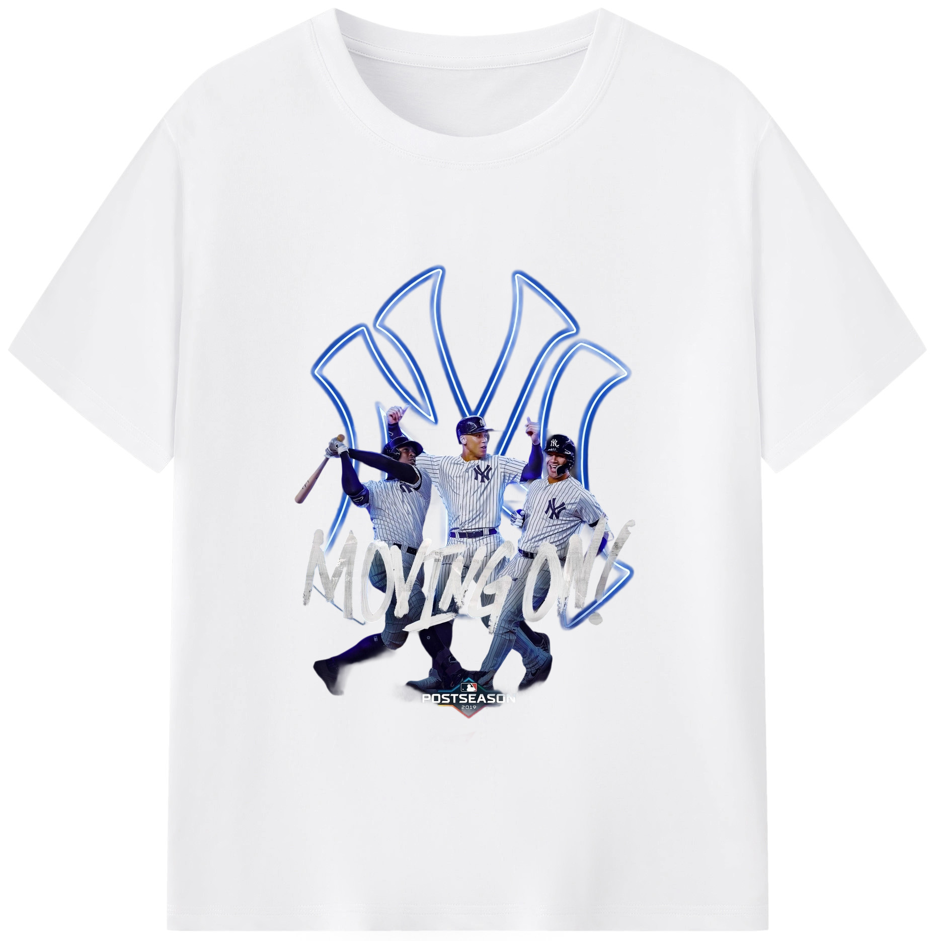 New York Yankees 280 Combed Cotton T-Shirt 180g With Front Heat Transfer Print – Soft, Lightweight, Fitted Design – Stylish Casual Wear For Sports & Everyday Use