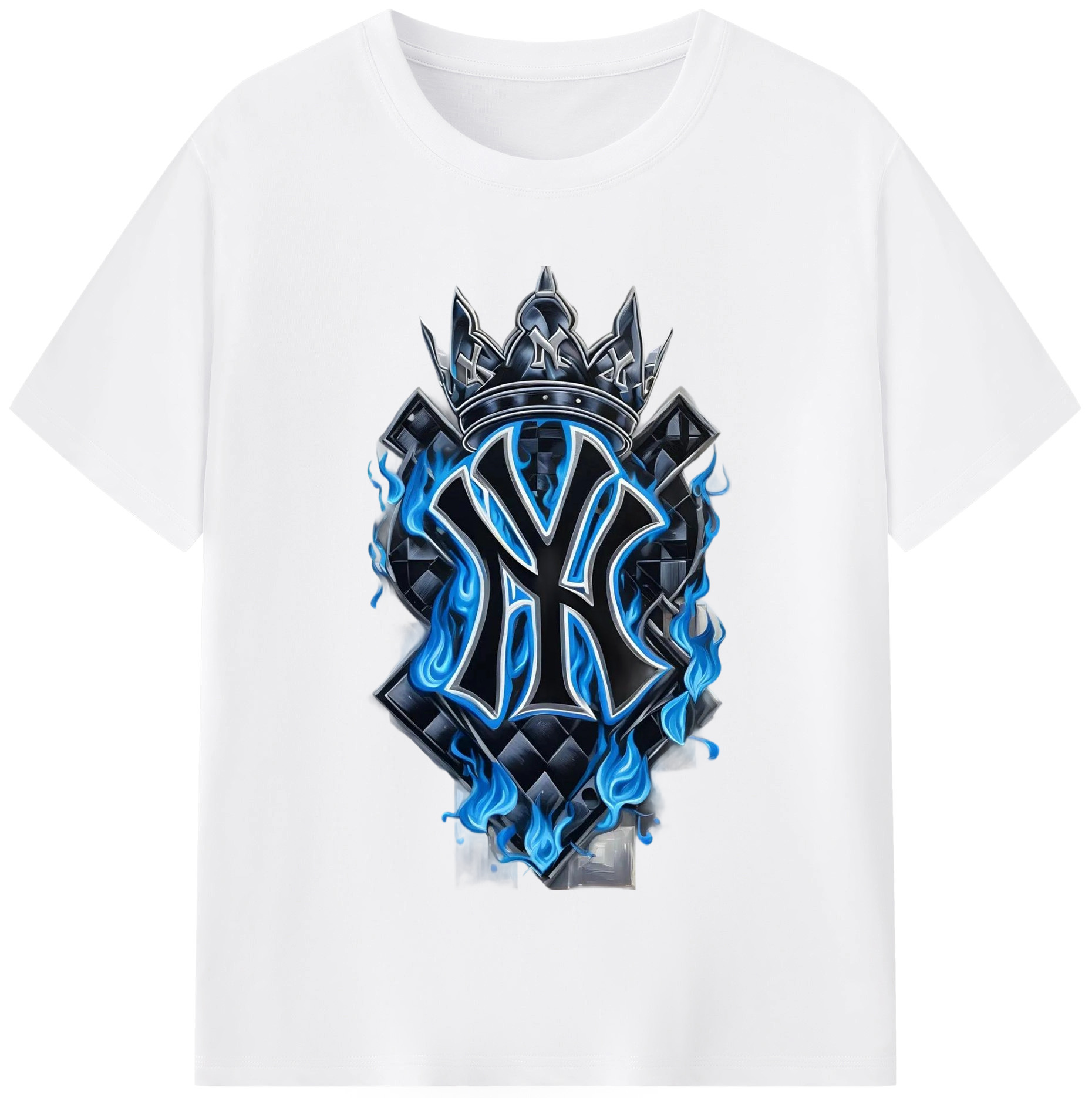 New York Yankees 285 Combed Cotton T-Shirt 180g With Front Heat Transfer Print – Soft, Lightweight, Fitted Design – Stylish Casual Wear For Sports & Everyday Use