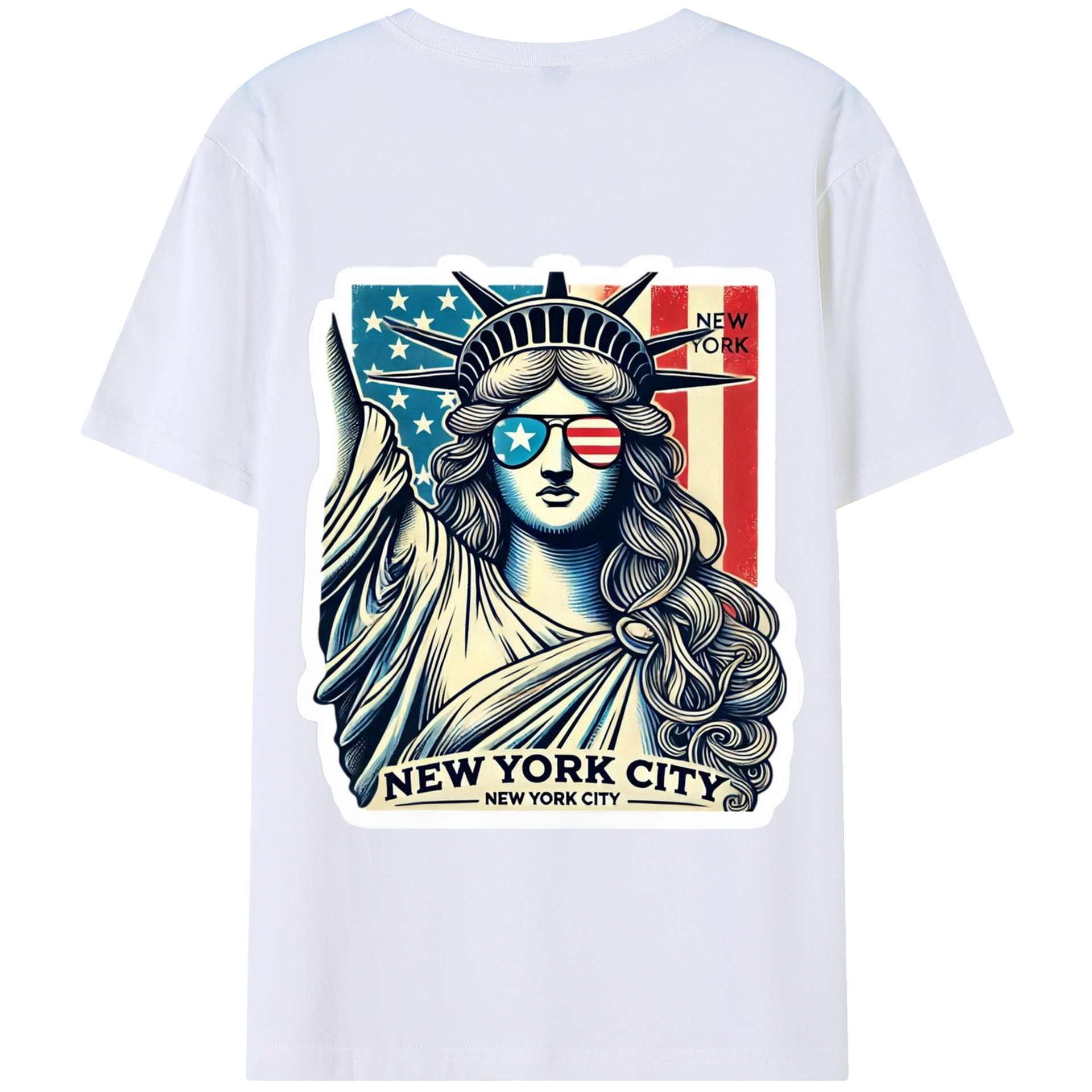 New York Yankees Liberty 180g Combed Cotton T-Shirt With Back Heat Transfer Print – Soft, Lightweight, Fitted Design – Stylish Casual Wear For Sports & Everyday Use
