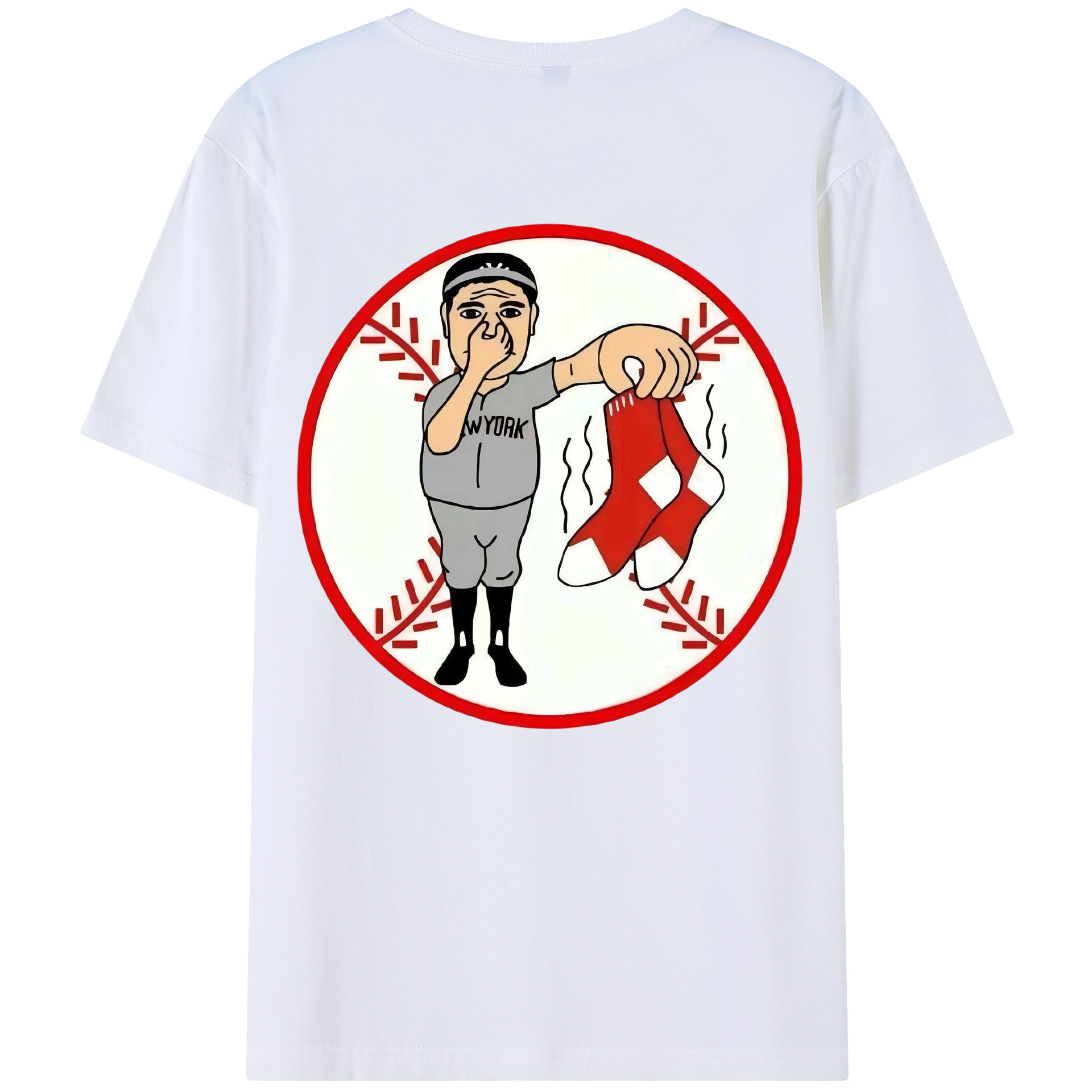 New York Yankees Duty Red Sox 180g Combed Cotton T-Shirt With Back Heat Transfer Print – Soft, Lightweight, Fitted Design – Stylish Casual Wear For Sports & Everyday Use