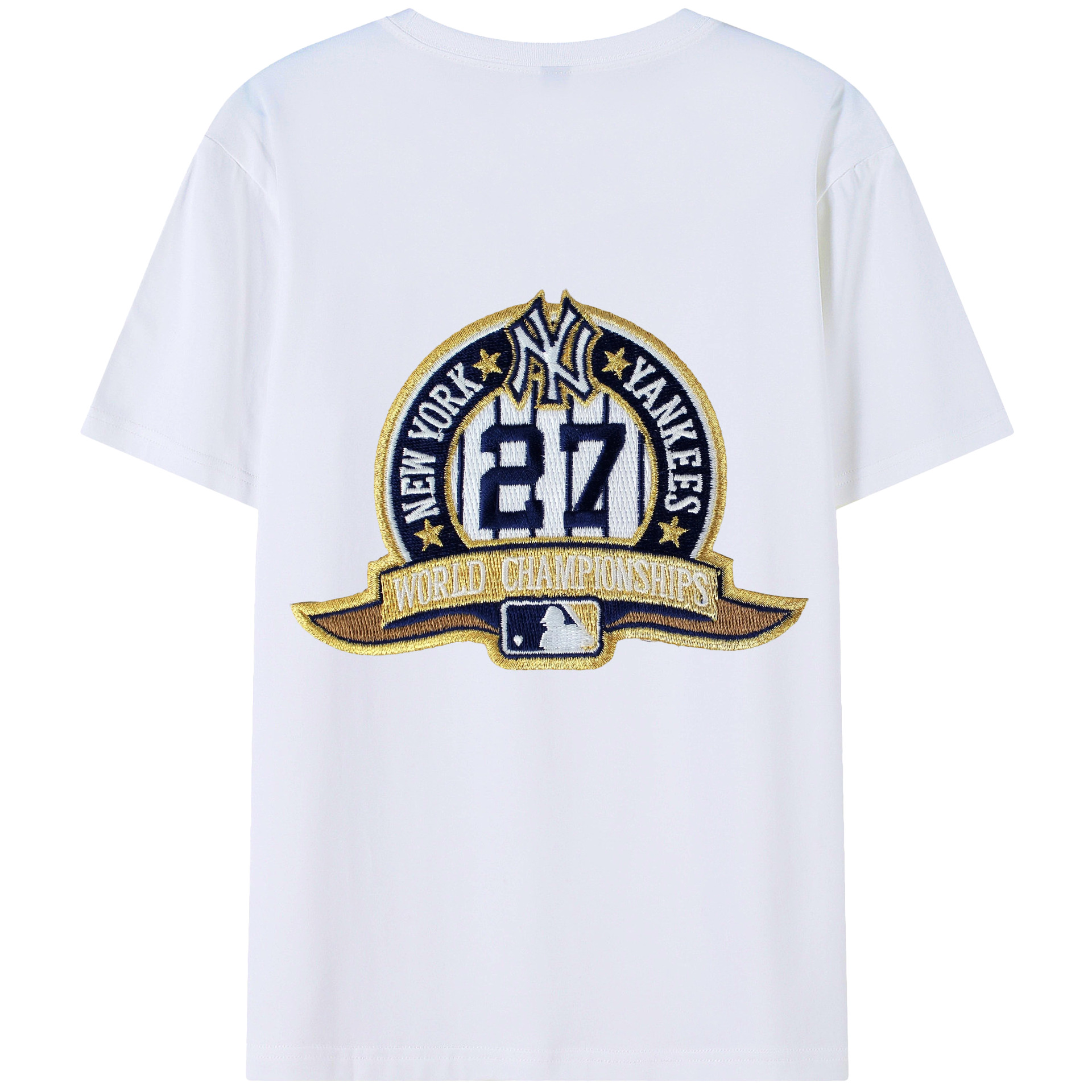 New York Yankees 271 180g Combed Cotton T-Shirt With Back Heat Transfer Print – Soft, Lightweight, Fitted Design – Stylish Casual Wear For Sports & Everyday Use