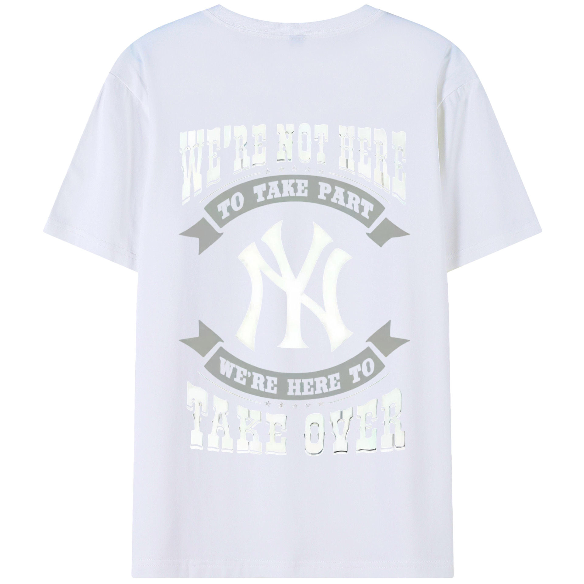 New York Yankees 276 180g Combed Cotton T-Shirt With Back Heat Transfer Print – Soft, Lightweight, Fitted Design – Stylish Casual Wear For Sports & Everyday Use