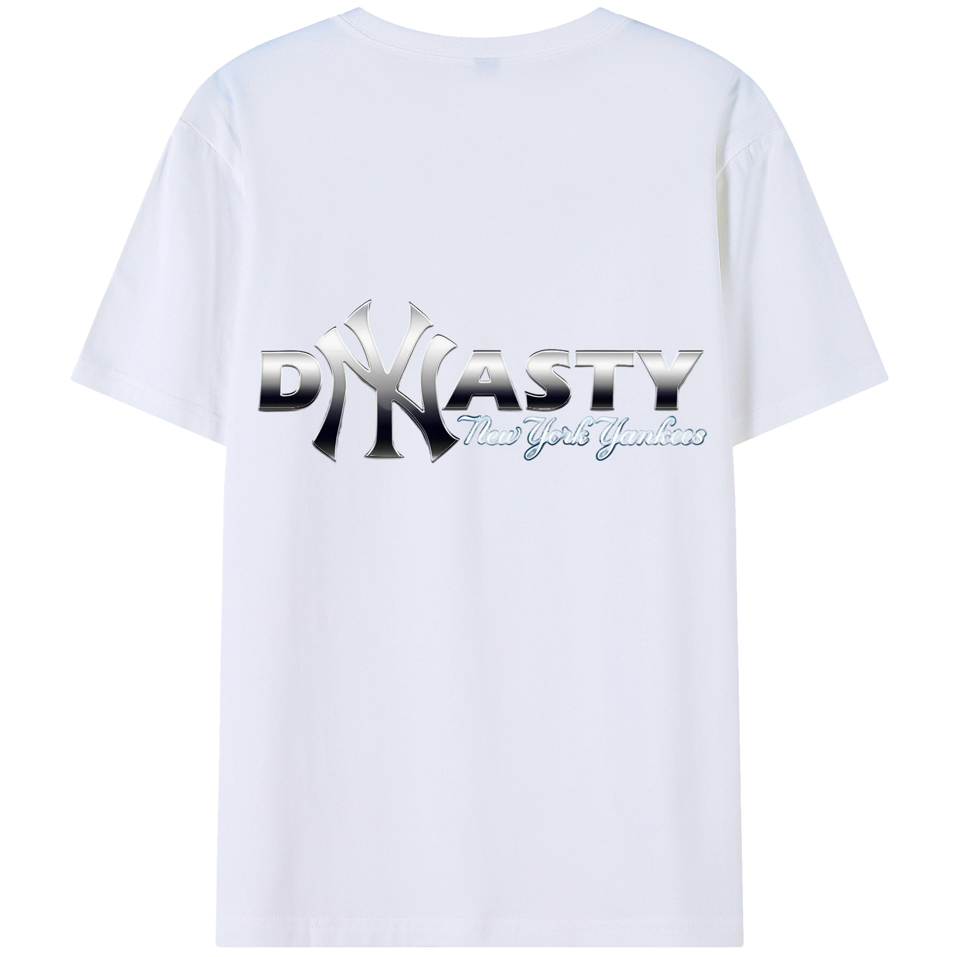 New York Yankees Dyasty 180g Combed Cotton T-Shirt With Back Heat Transfer Print – Soft, Lightweight, Fitted Design – Stylish Casual Wear For Sports & Everyday Use