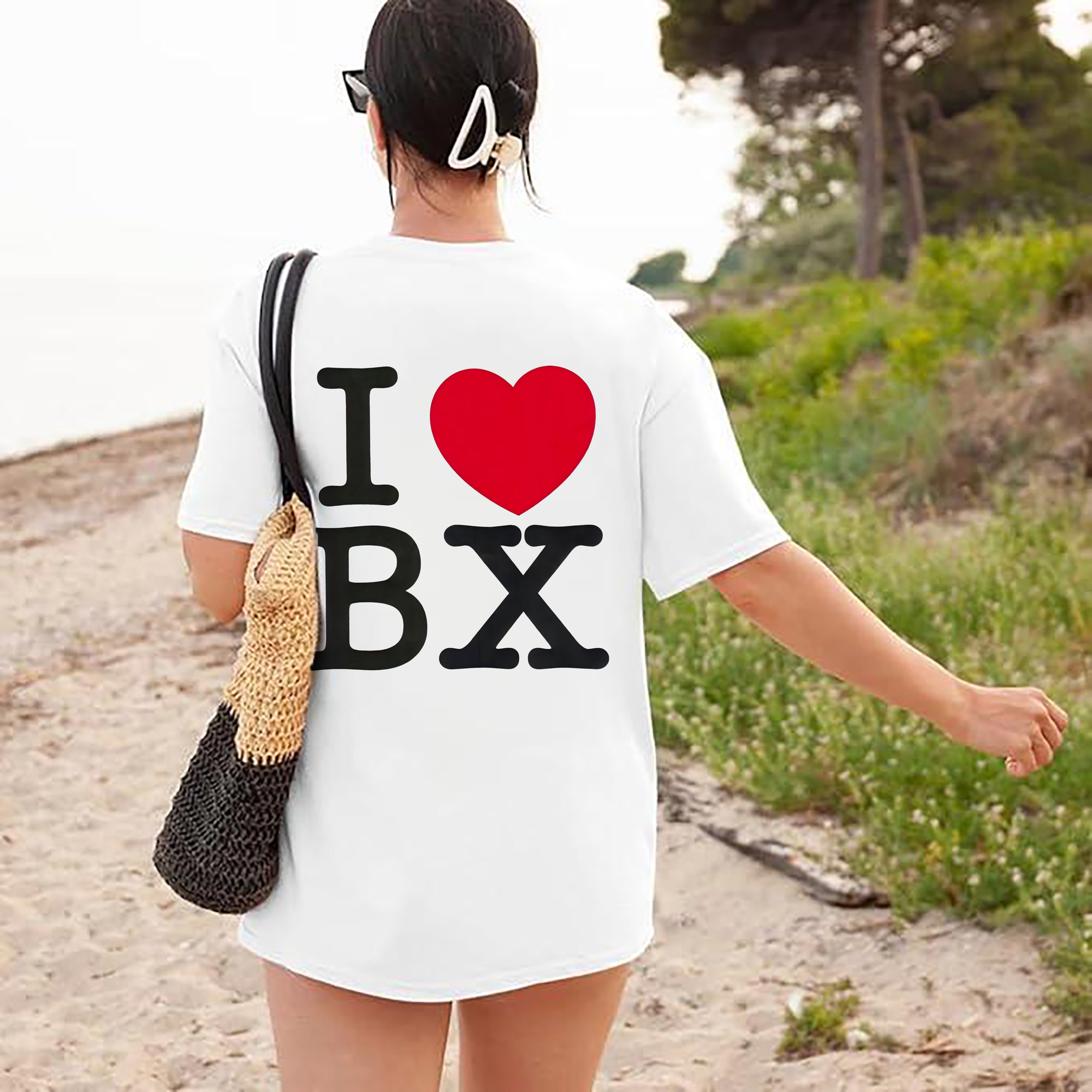 New York Yankees I Love BX 180g Combed Cotton T-Shirt With Back Heat Transfer Print – Soft, Lightweight, Fitted Design – Stylish Casual Wear For Sports & Everyday Use