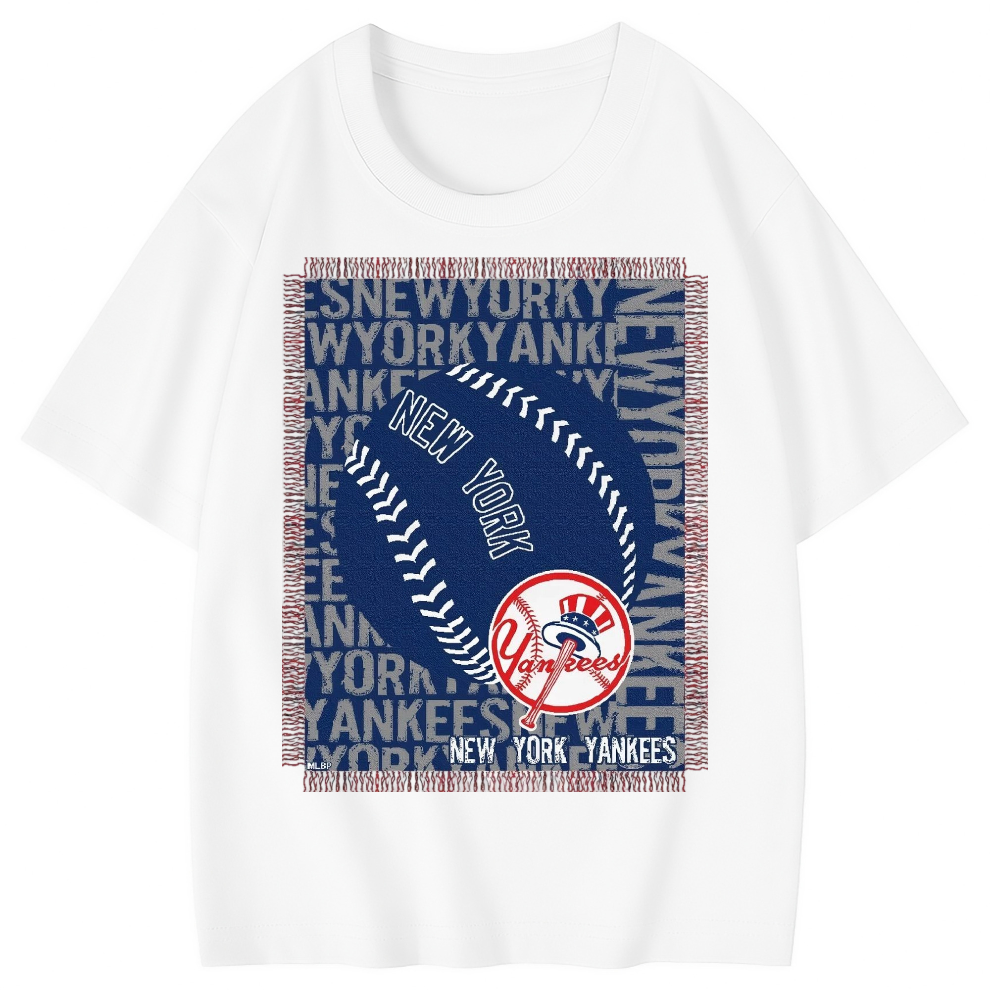 New York Yankees 65 Combed Cotton Kids T-Shirt 180g With Front Heat Transfer Print – Soft, Lightweight, Side-Seamed Design – Stylish And Comfortable Casual Wear For Everyday Activities