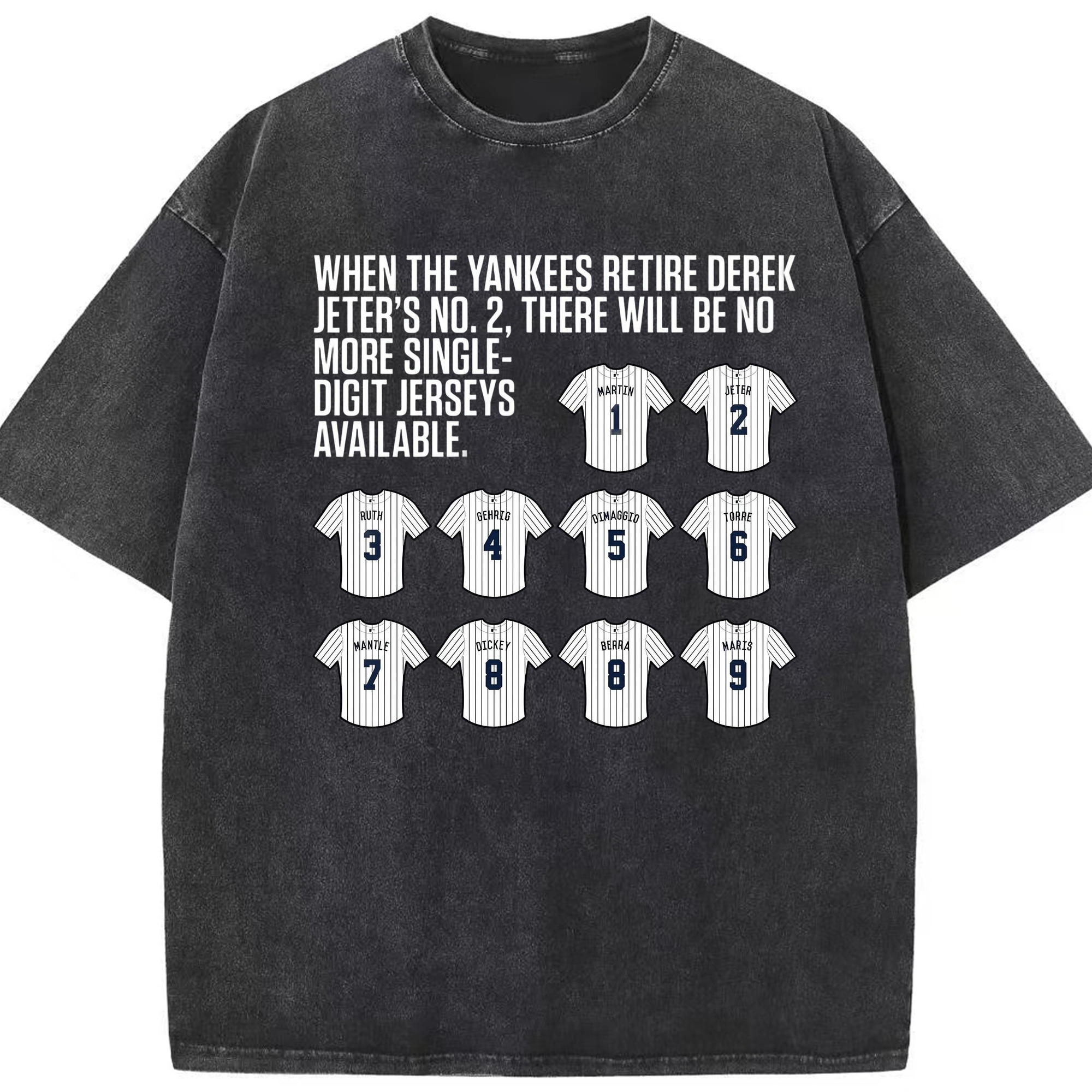 New York Yankees 61 Washed Vintage Look 230g Cotton Oversized T-Shirt With Front Heat Transfer Print – Soft, Lightweight, Stylish Fit – Comfortable Casual Wear For Sports & Everyday Use