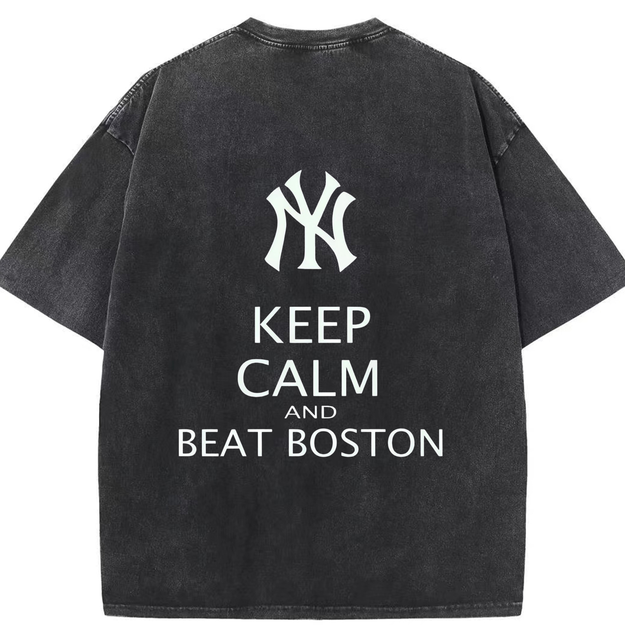 New York Yankees 26 Washed Vintage 230g Cotton Oversized T-Shirt With Back Heat Transfer Print – Soft, Lightweight & Stylish – Comfortable Casual Wear For Sports & Everyday Use
