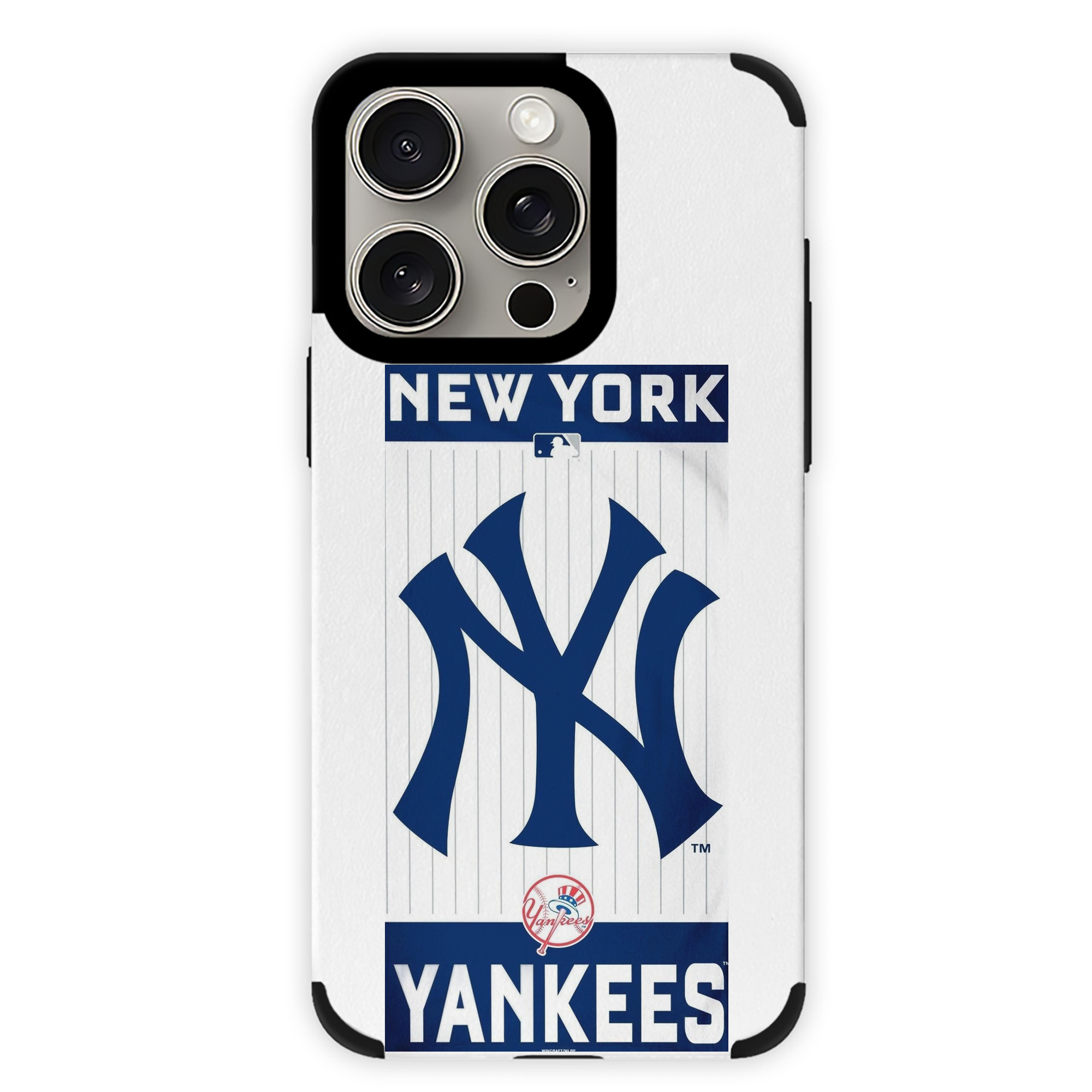 New York Yankees 23 IPhone 15 Pro Max PU Leather Case – Soft Lining, 360° Protection – Precise Fit, 3D Buttons, Easy Charging – Anti-Yellowing, Easy To Clean