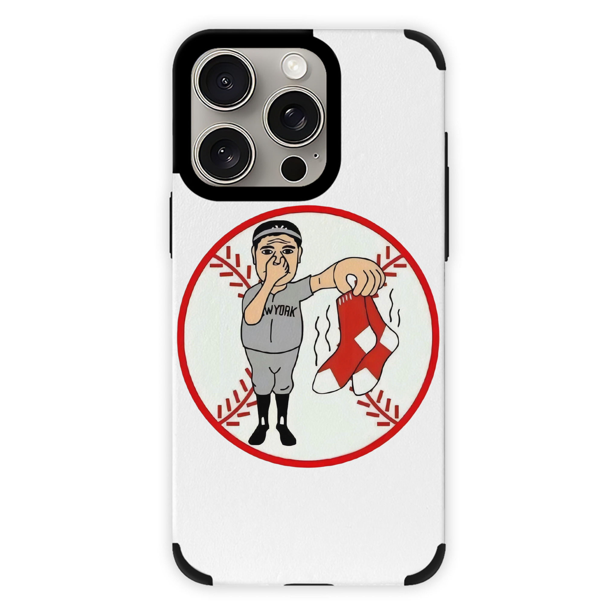 New York Yankees Duty Red Sox IPhone 15 Pro Max PU Leather Case – Soft Lining, 360° Protection – Precise Fit, 3D Buttons, Easy Charging – Anti-Yellowing, Easy To Clean