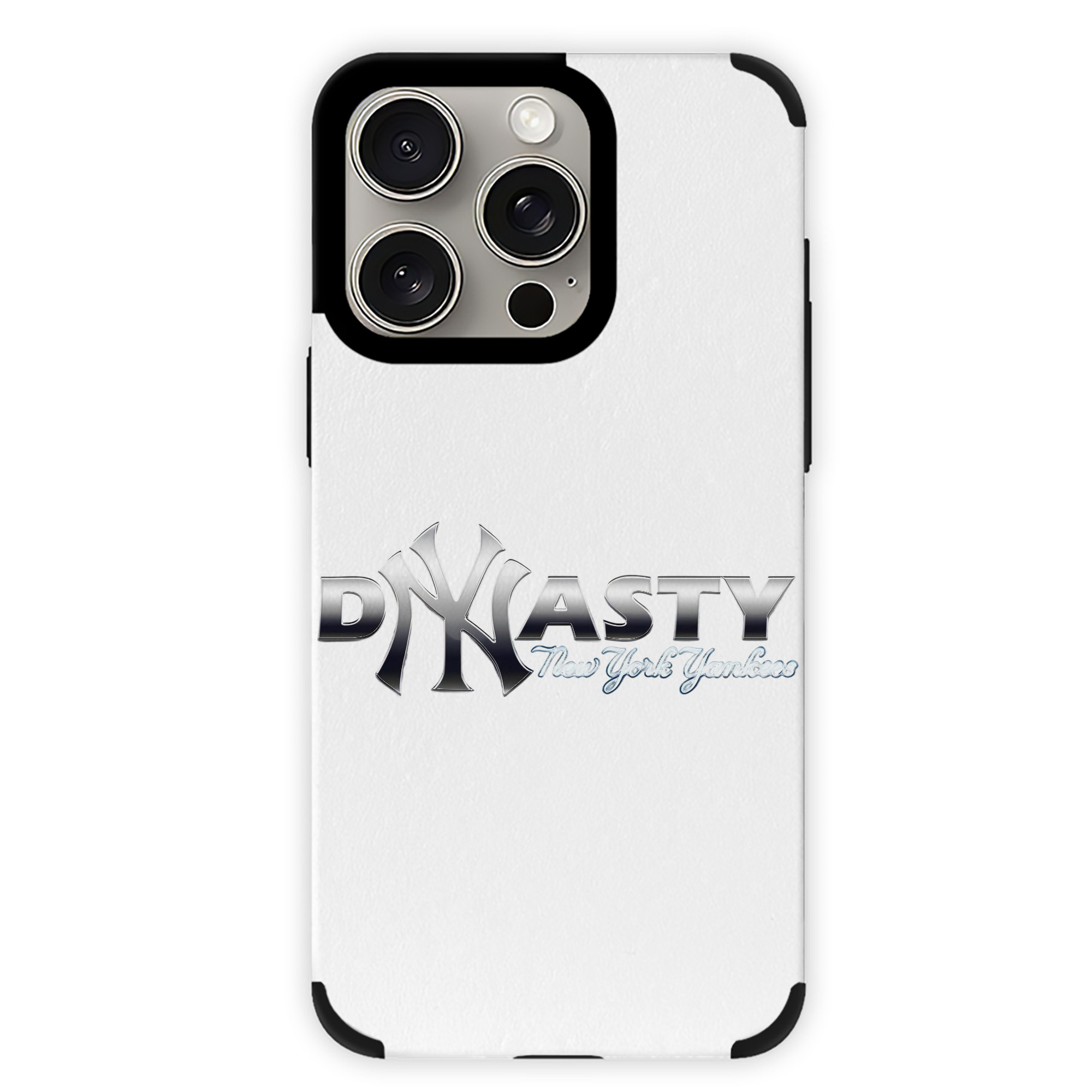 New York Yankees Dyasty IPhone 15 Pro Max PU Leather Case – Soft Lining, 360° Protection – Precise Fit, 3D Buttons, Easy Charging – Anti-Yellowing, Easy To Clean