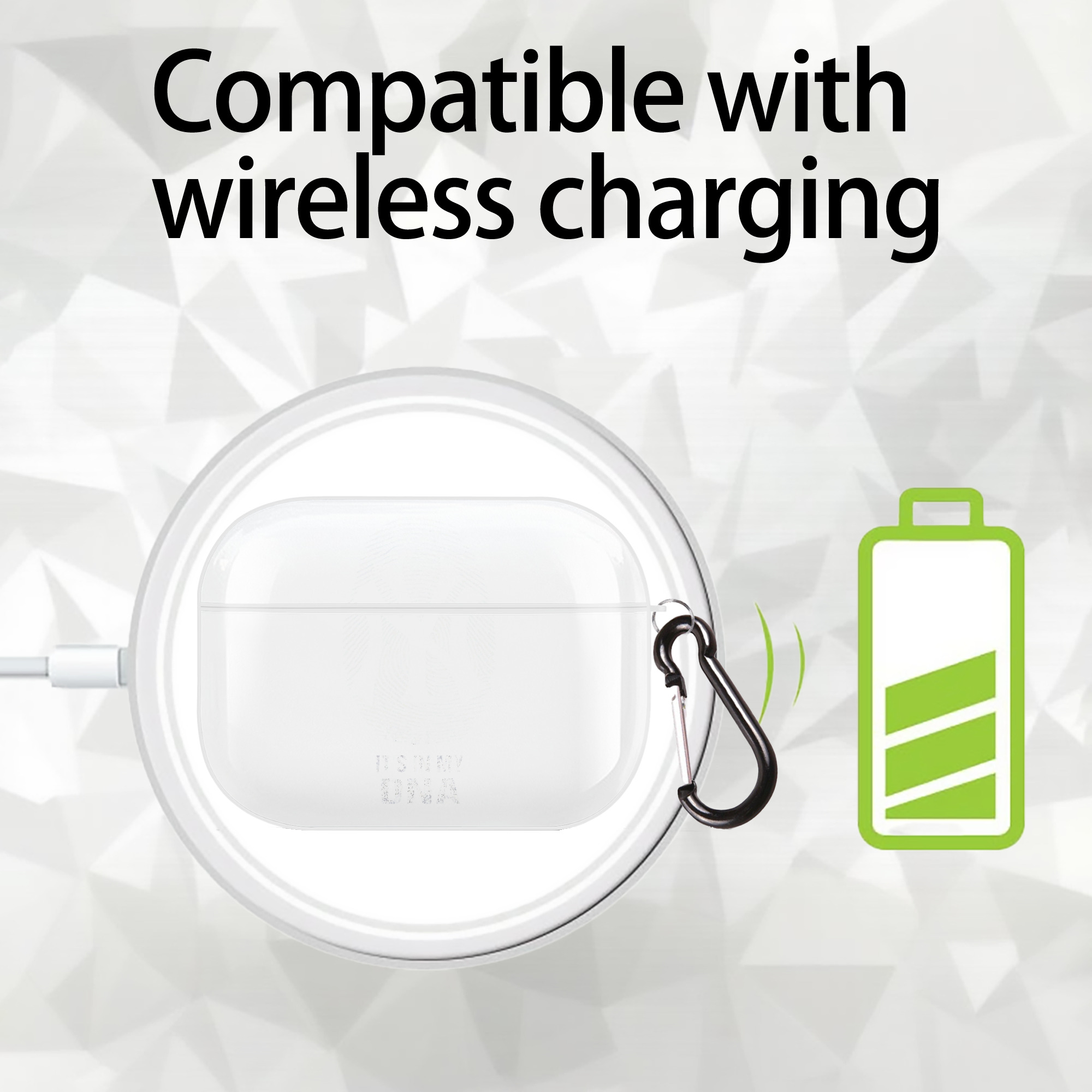 New York Yankees It's In My DNA AirPods Pro Hard Case White With Keychain, Durable Flexible PC, Precise Cutouts, Anti-Fingerprint, Yellowing & Scratch Resistant, Full Protection, Washable