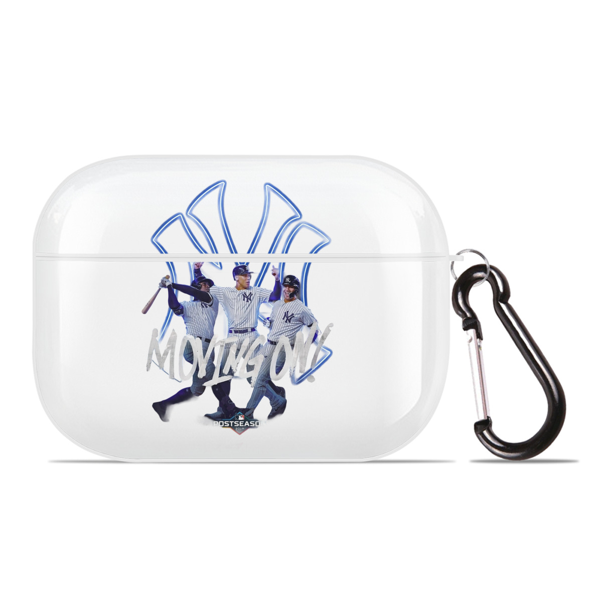 New York Yankees 280 AirPods Pro Hard Case White With Keychain, Durable Flexible PC, Precise Cutouts, Anti-Fingerprint, Yellowing & Scratch Resistant, Full Protection, Washable