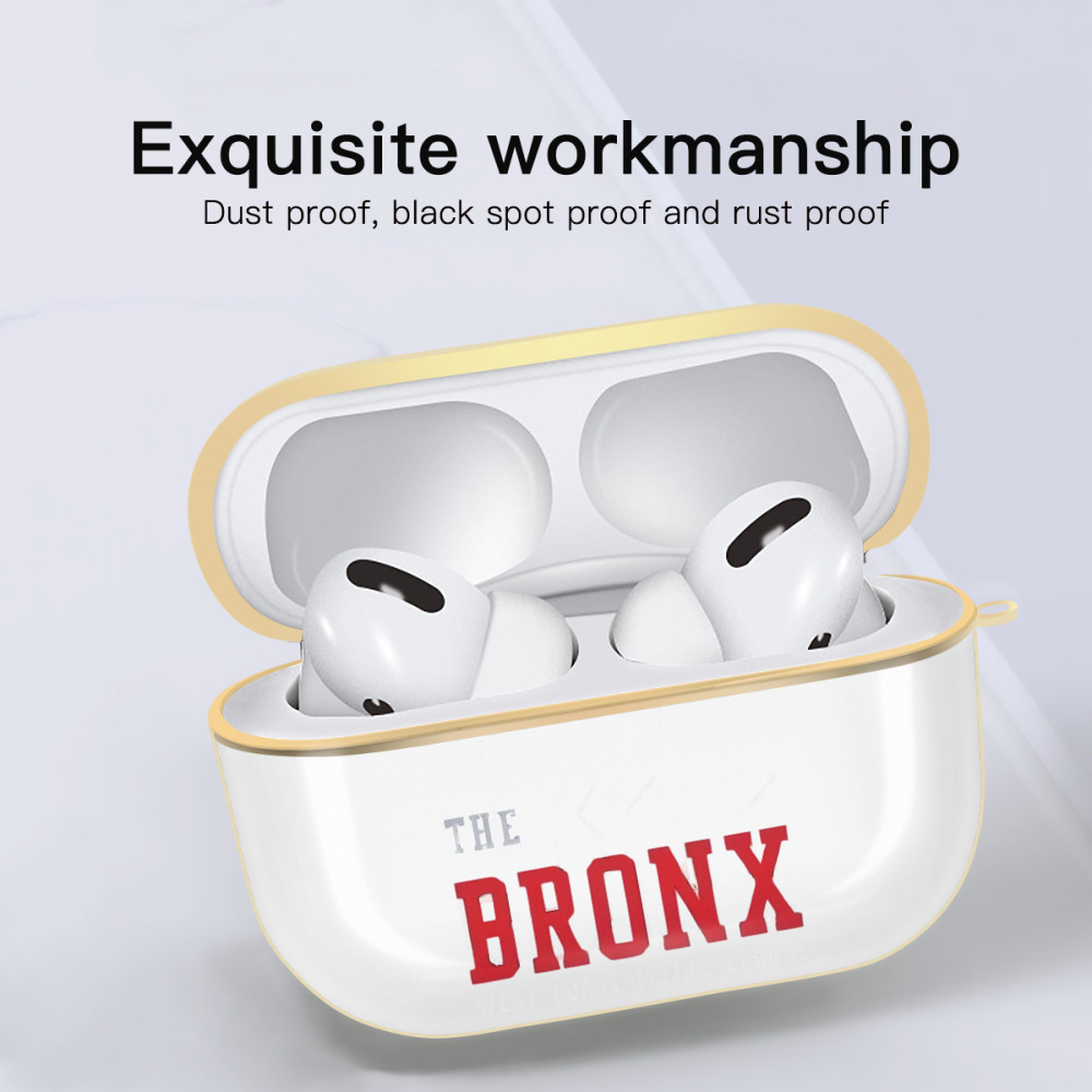 New York Yankees 24 Luxury Gold AirPods Pro Case With Keychain, Flexible PC Material, Full Protection, Precise Cutouts, Anti-Fingerprint, Washable, Durable Design