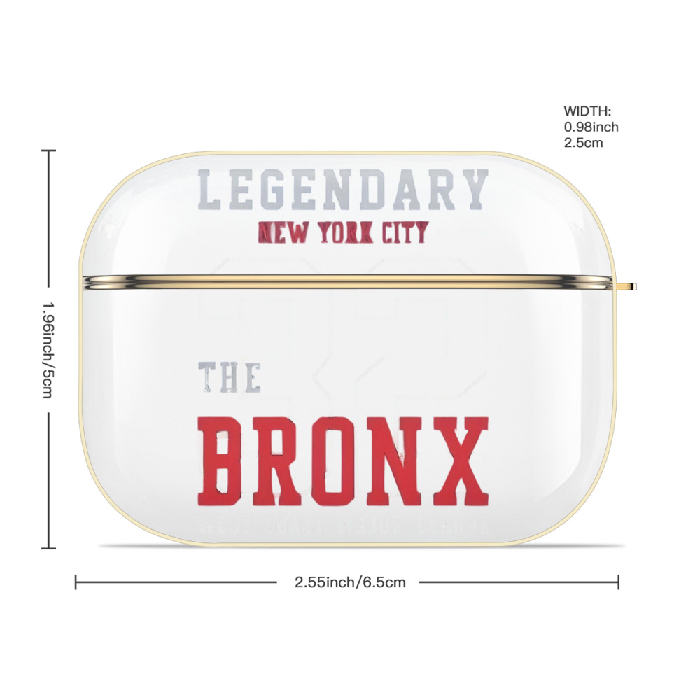 New York Yankees 24 Luxury Gold AirPods Pro Case With Keychain, Flexible PC Material, Full Protection, Precise Cutouts, Anti-Fingerprint, Washable, Durable Design