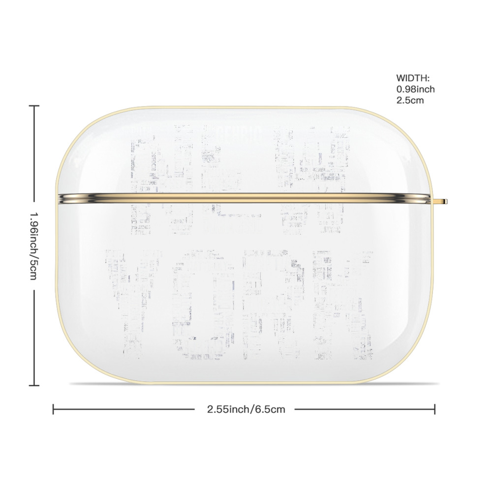 New York Yankees 277 Luxury Gold AirPods Pro Case With Keychain, Flexible PC Material, Full Protection, Precise Cutouts, Anti-Fingerprint, Washable, Durable Design