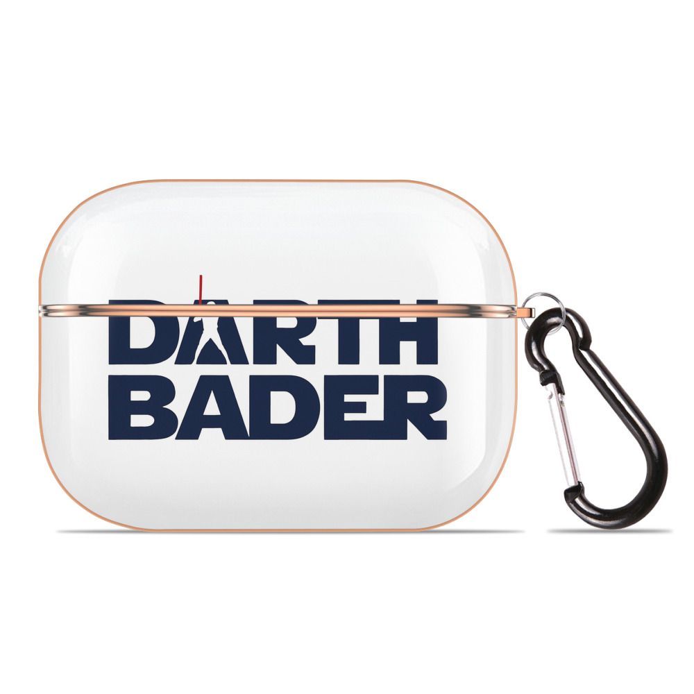 New York Yankees Harrison Bader Darth Bader AirPods Pro Protective Case Rose Gold, Flexible PC Material, Precise Fit, Anti-Slip Cover, Full Protection, Fingerprint Resistant, Washable With Keychain