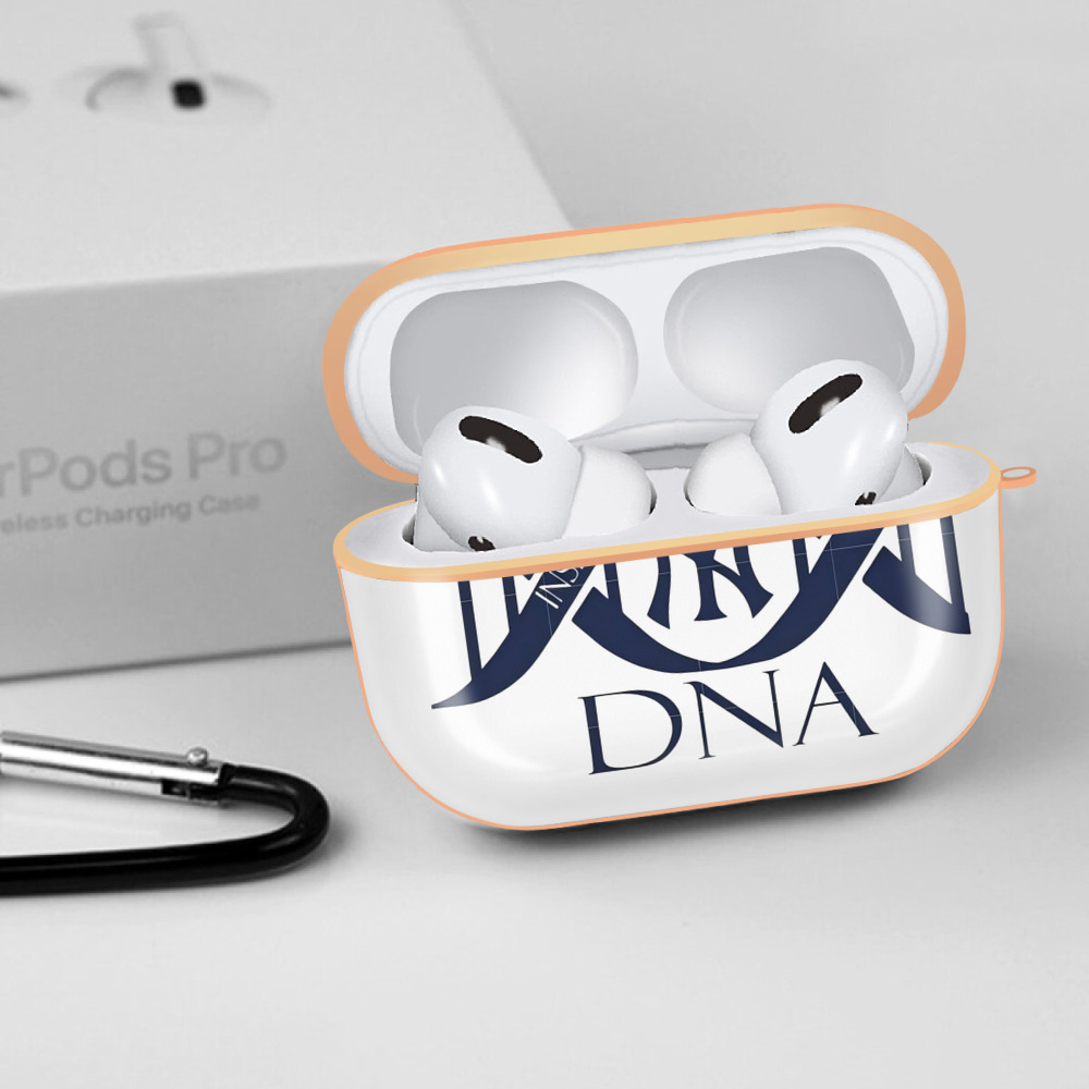 New York Yankees Loyalty DNA AirPods Pro Protective Case Rose Gold, Flexible PC Material, Precise Fit, Anti-Slip Cover, Full Protection, Fingerprint Resistant, Washable With Keychain