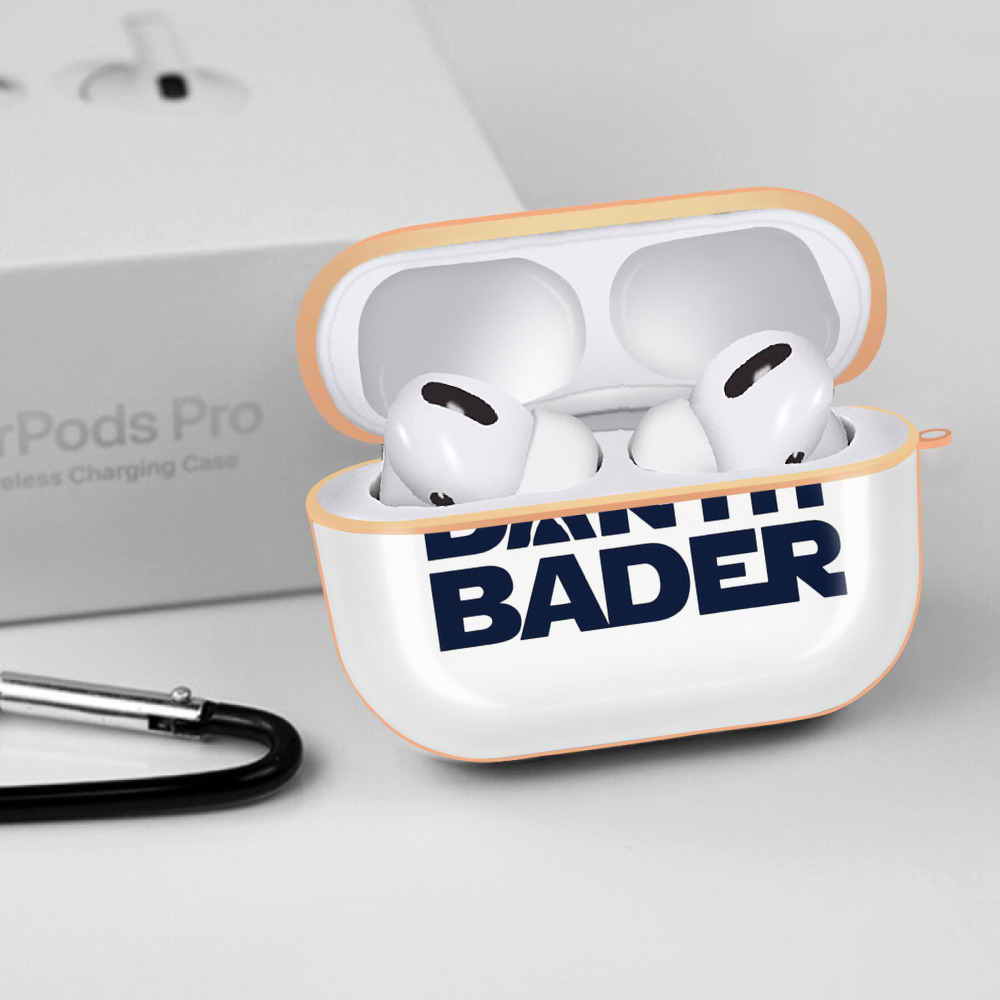 New York Yankees Harrison Bader Darth Bader AirPods Pro Protective Case Rose Gold, Flexible PC Material, Precise Fit, Anti-Slip Cover, Full Protection, Fingerprint Resistant, Washable With Keychain