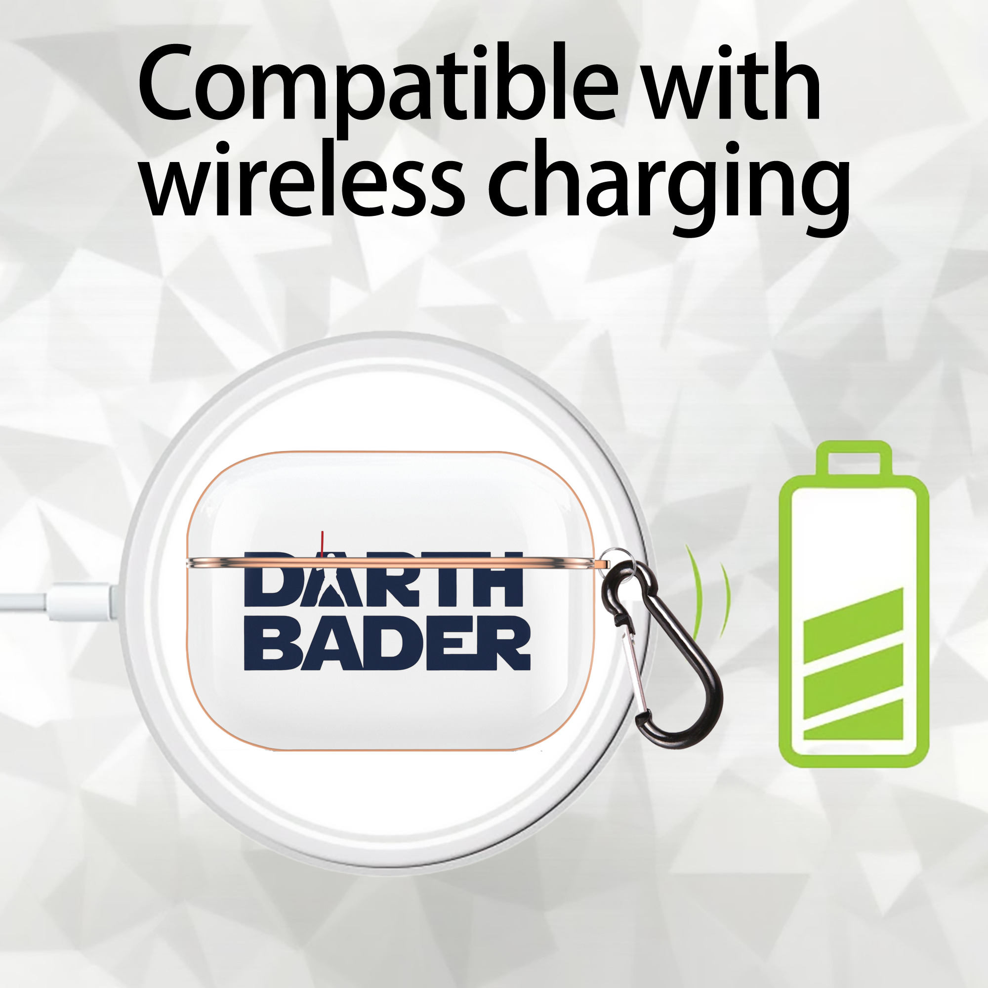 New York Yankees Harrison Bader Darth Bader AirPods Pro Protective Case Rose Gold, Flexible PC Material, Precise Fit, Anti-Slip Cover, Full Protection, Fingerprint Resistant, Washable With Keychain