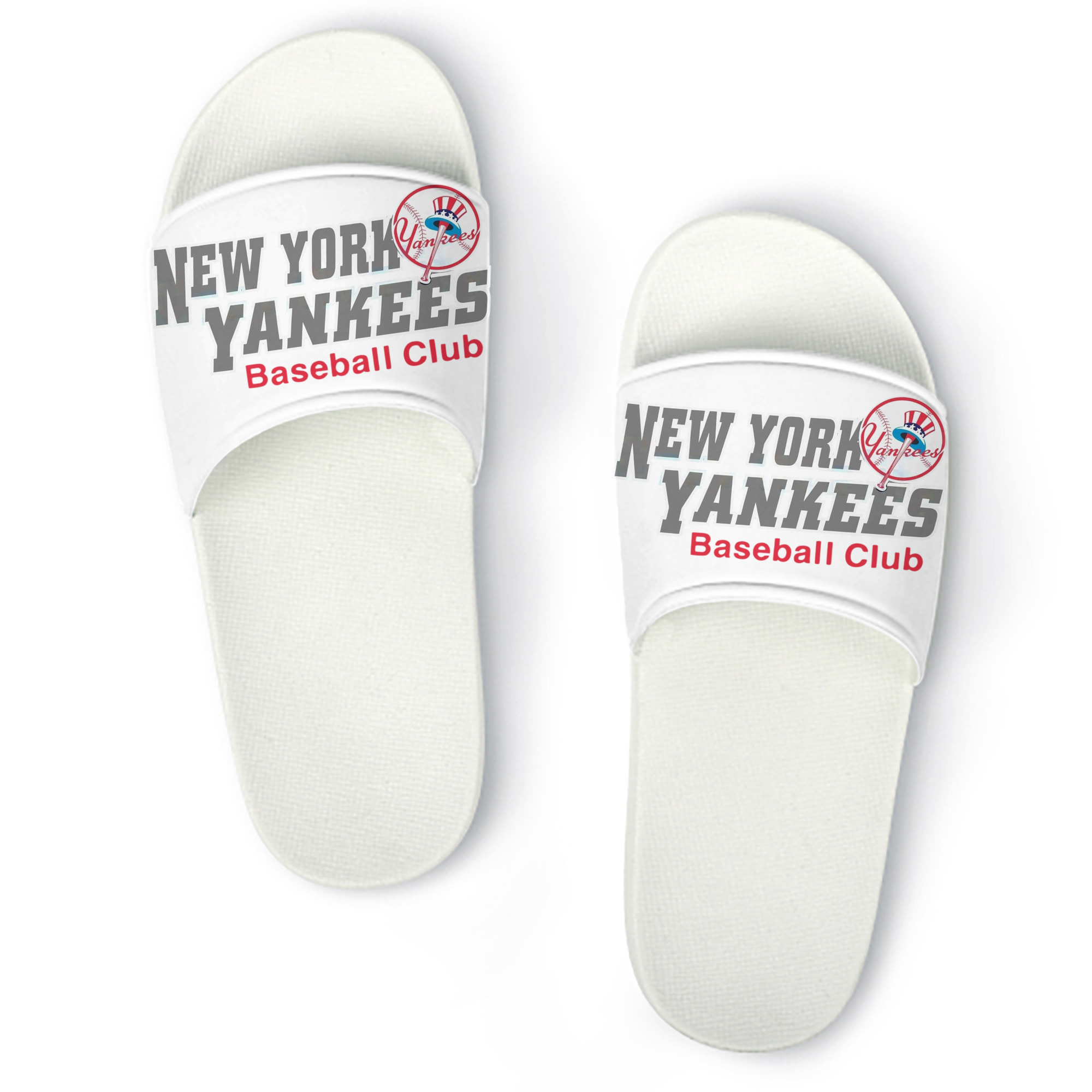 New York Yankees Baseball Club PVC Home Slippers For Men & Women – Durable, Comfortable, Waterproof, Non-Slip, Stylish Casual Indoor & Outdoor Sandals