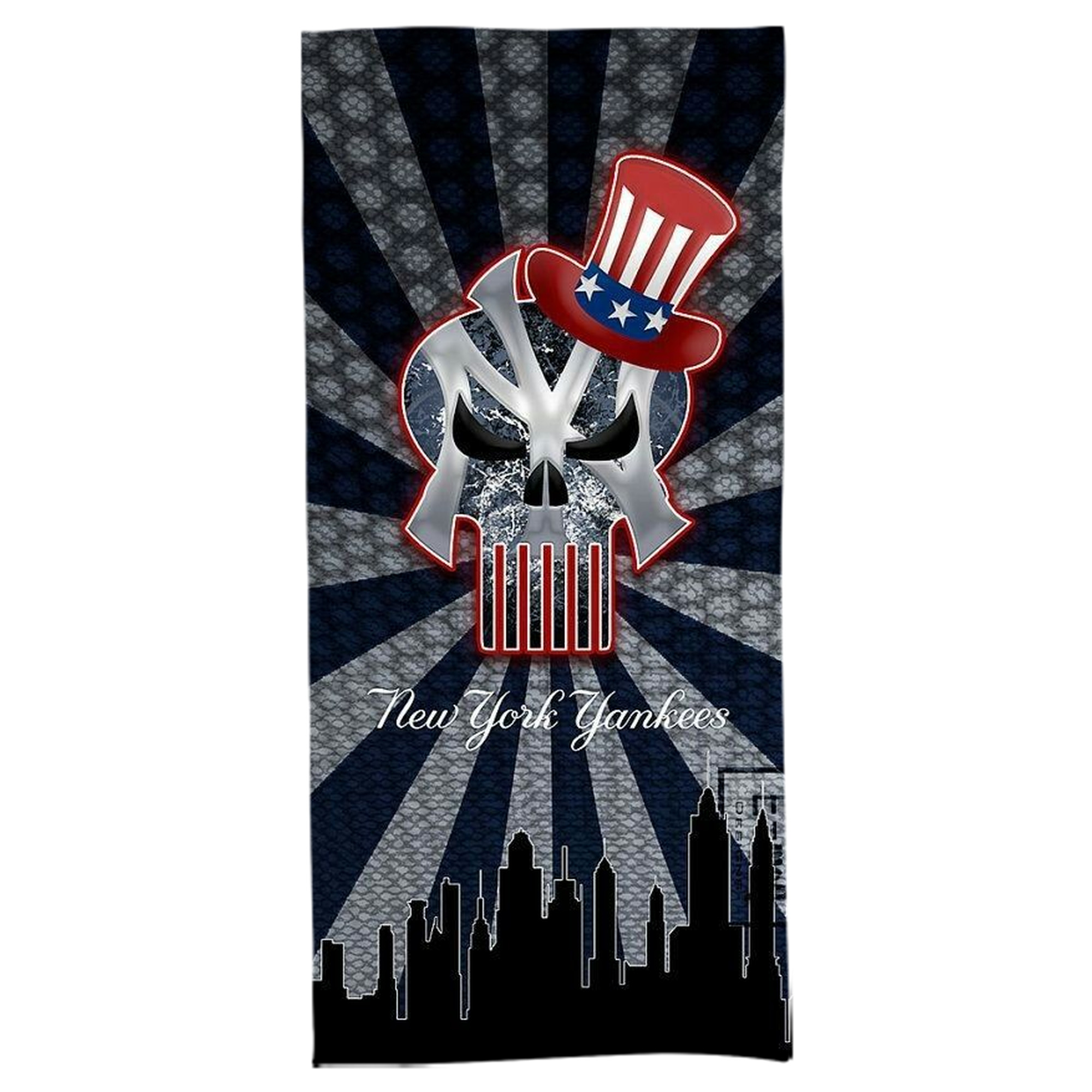 New York Yankees 340 Bath Towel 70x140 Cm – Soft & Quick Drying Polyester Shower Towel For Adults – Highly Absorbent, Lightweight, Skin-Friendly, Machine Washable – Ideal For Bathroom, Gym, Travel