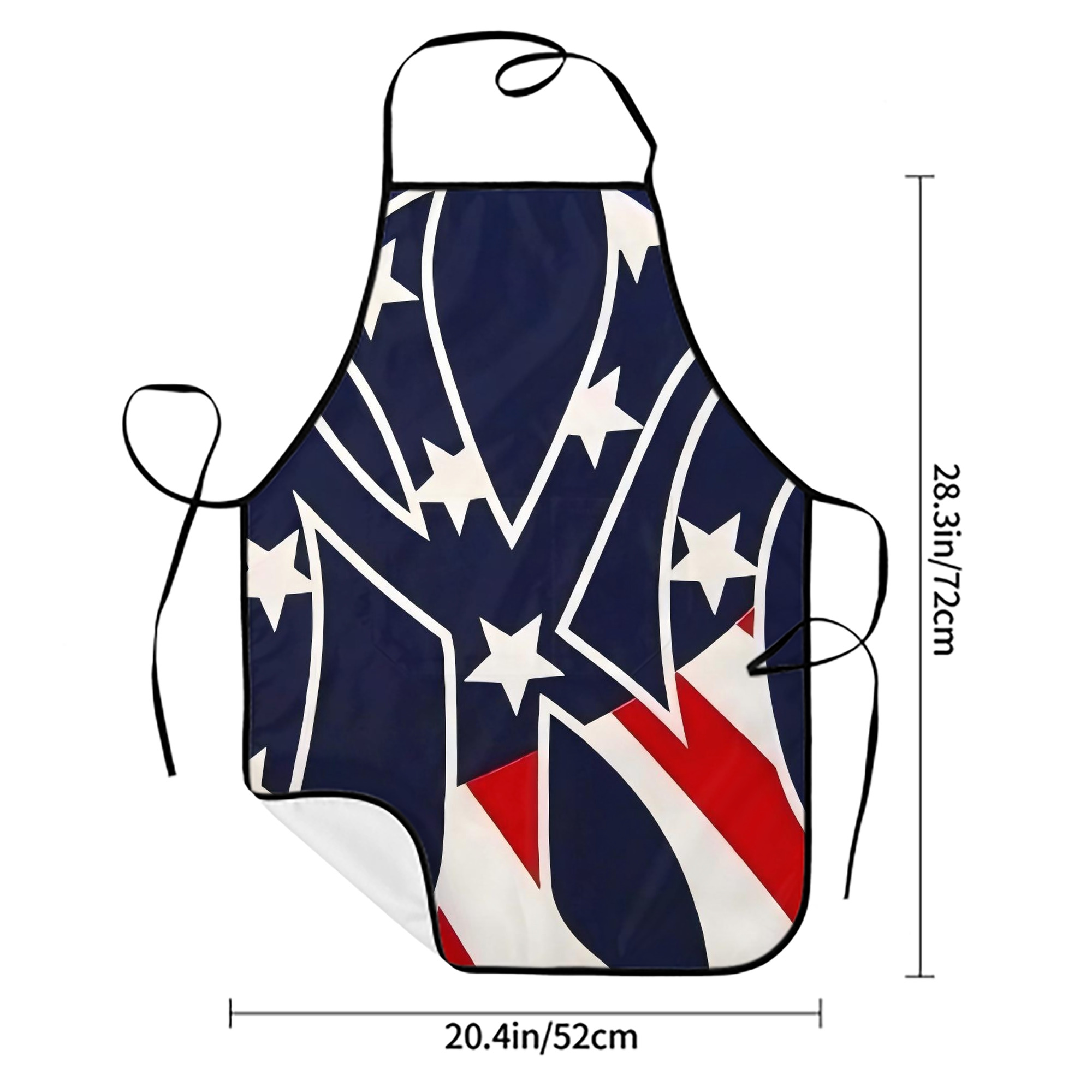 New York Yankees Logo USA Stain-Resistant Polyester Apron With Pocket – Full Print, Waterproof, Anti-Wrinkle, Anti-Pilling – Ideal For Kitchen, BBQ, Restaurant, Salon & More