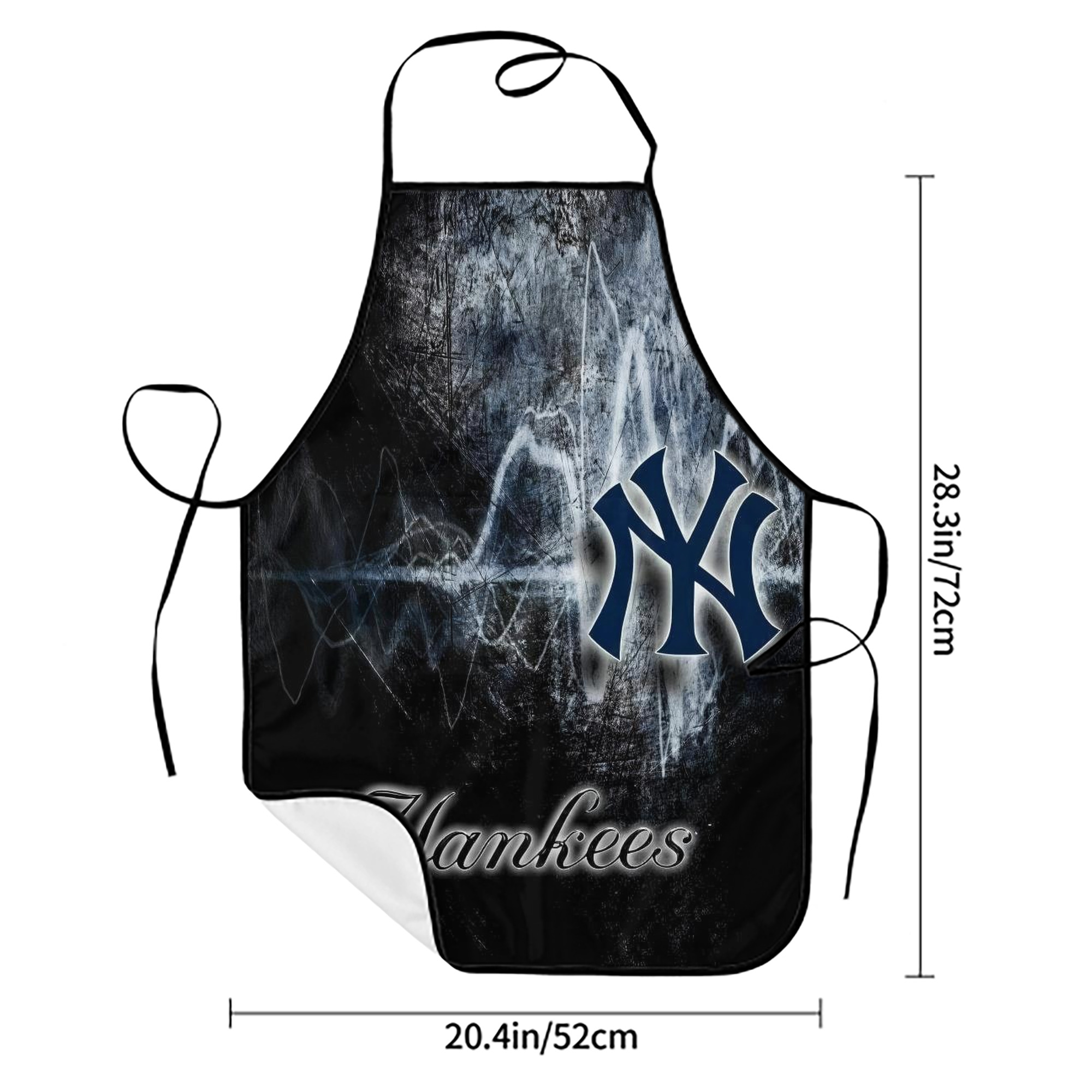 New York Yankees 146 Stain-Resistant Polyester Apron With Pocket – Full Print, Waterproof, Anti-Wrinkle, Anti-Pilling – Ideal For Kitchen, BBQ, Restaurant, Salon & More