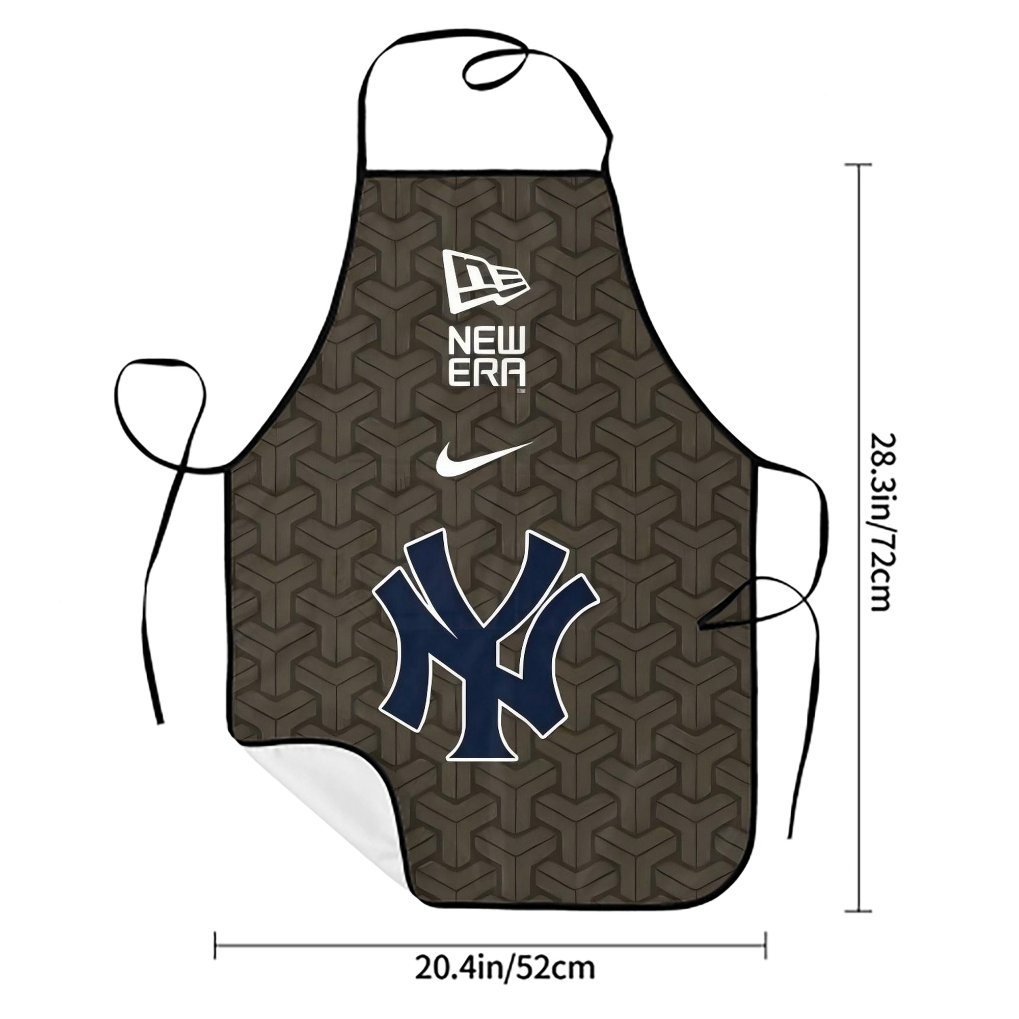 New York Yankees 318 Stain-Resistant Polyester Apron With Pocket – Full Print, Waterproof, Anti-Wrinkle, Anti-Pilling – Ideal For Kitchen, BBQ, Restaurant, Salon & More