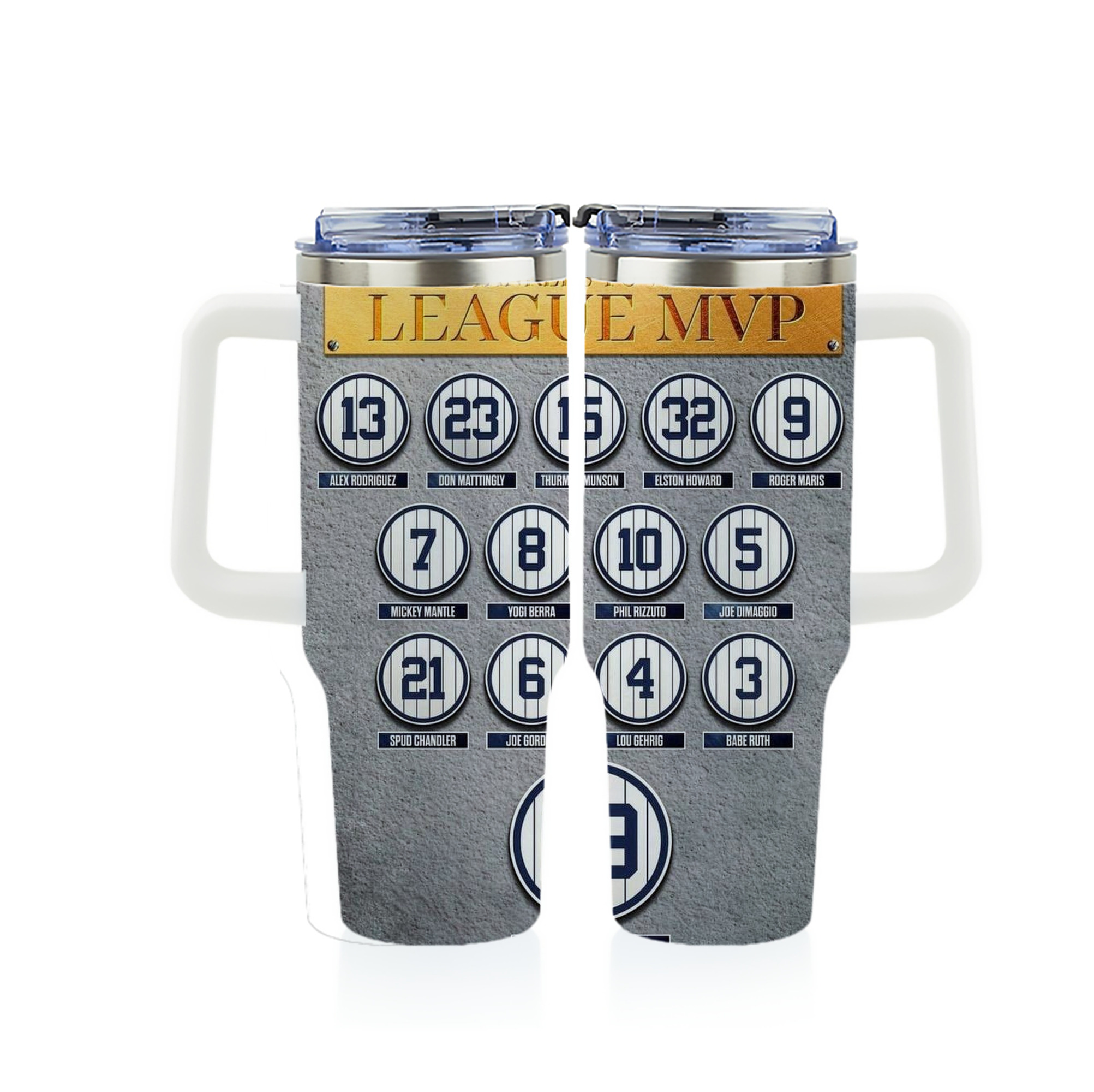 New York Yankees 107 40oz Full Wrap Car Tumbler – Durable Stainless Steel Travel Mug With Vibrant UV Print – Double Wall Insulated, Fits Most Car Cup Holders