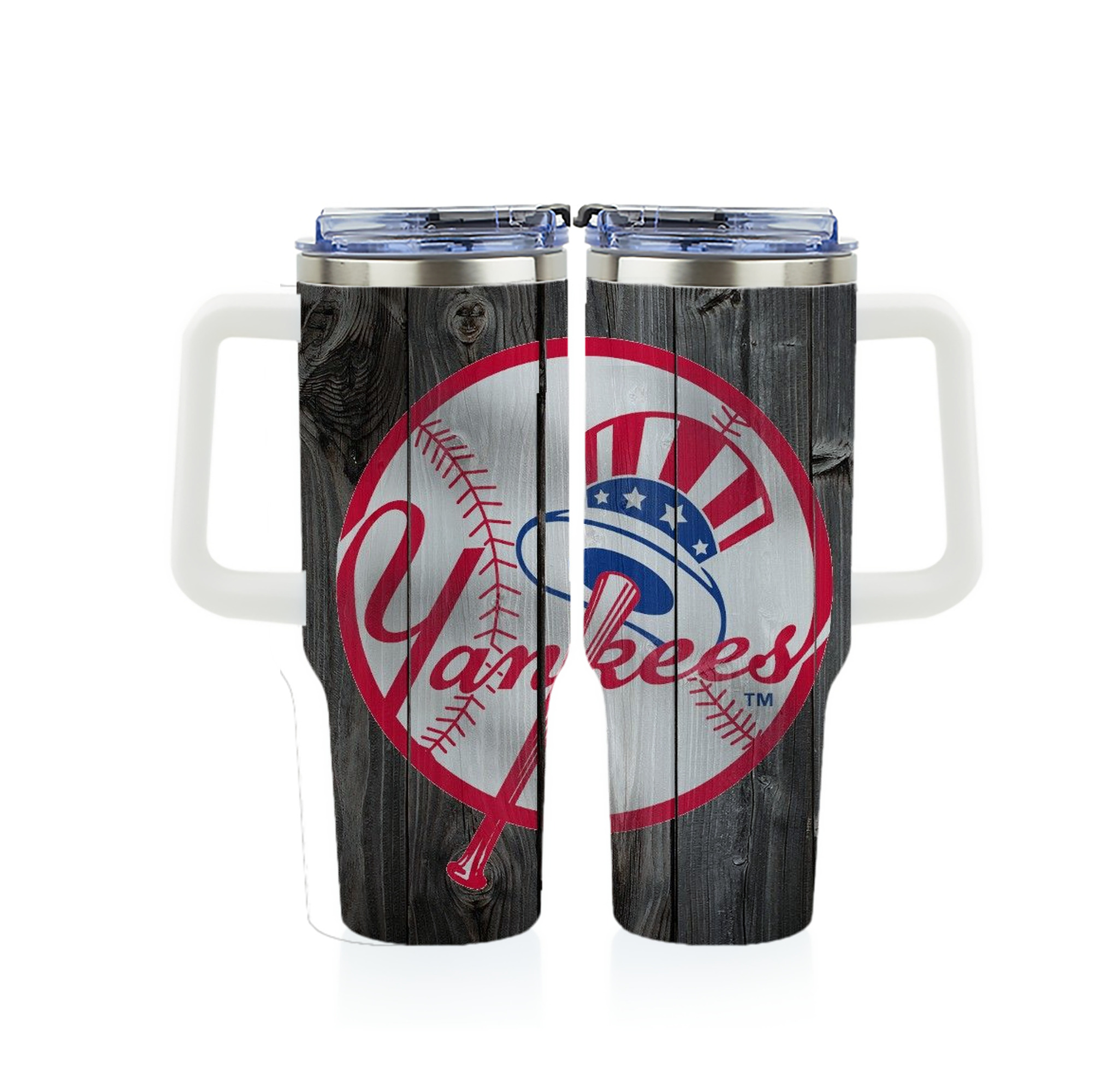 New York Yankees 189 40oz Full Wrap Car Tumbler – Durable Stainless Steel Travel Mug With Vibrant UV Print – Double Wall Insulated, Fits Most Car Cup Holders