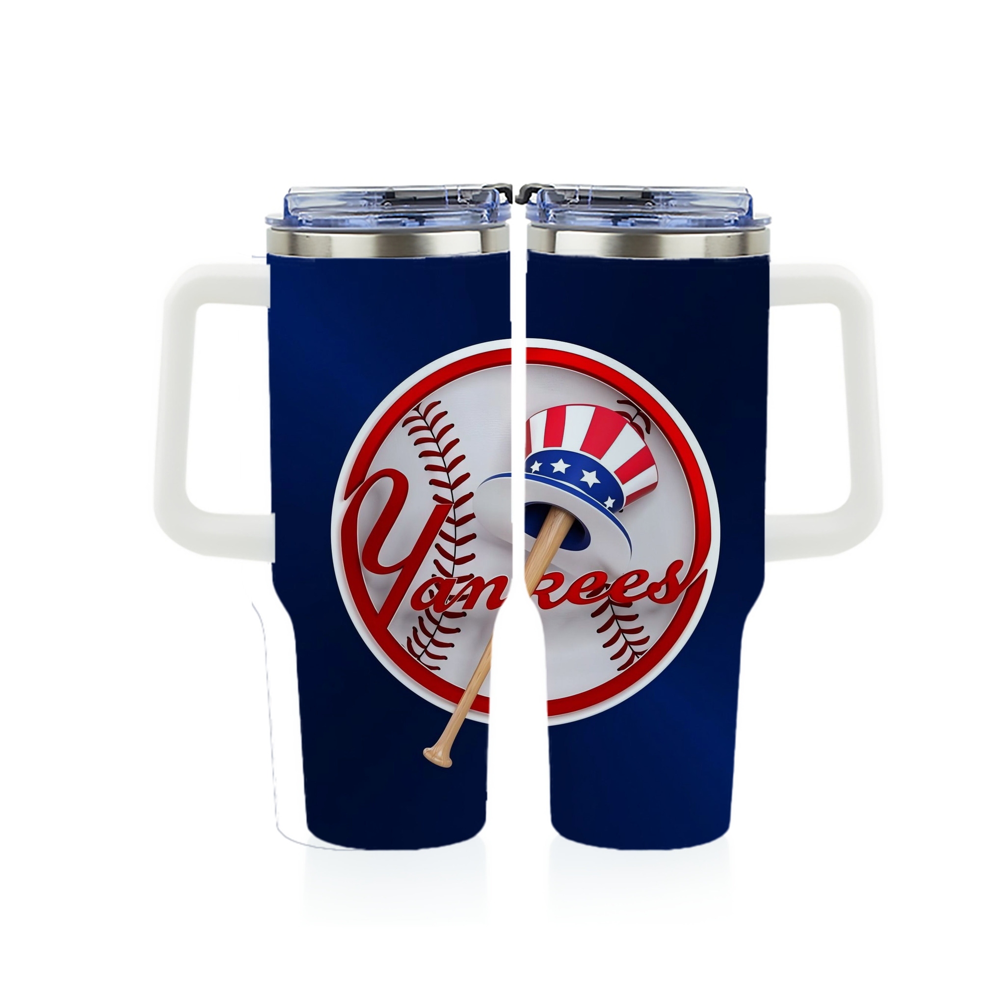 New York Yankees 200 40oz Full Wrap Car Tumbler – Durable Stainless Steel Travel Mug With Vibrant UV Print – Double Wall Insulated, Fits Most Car Cup Holders