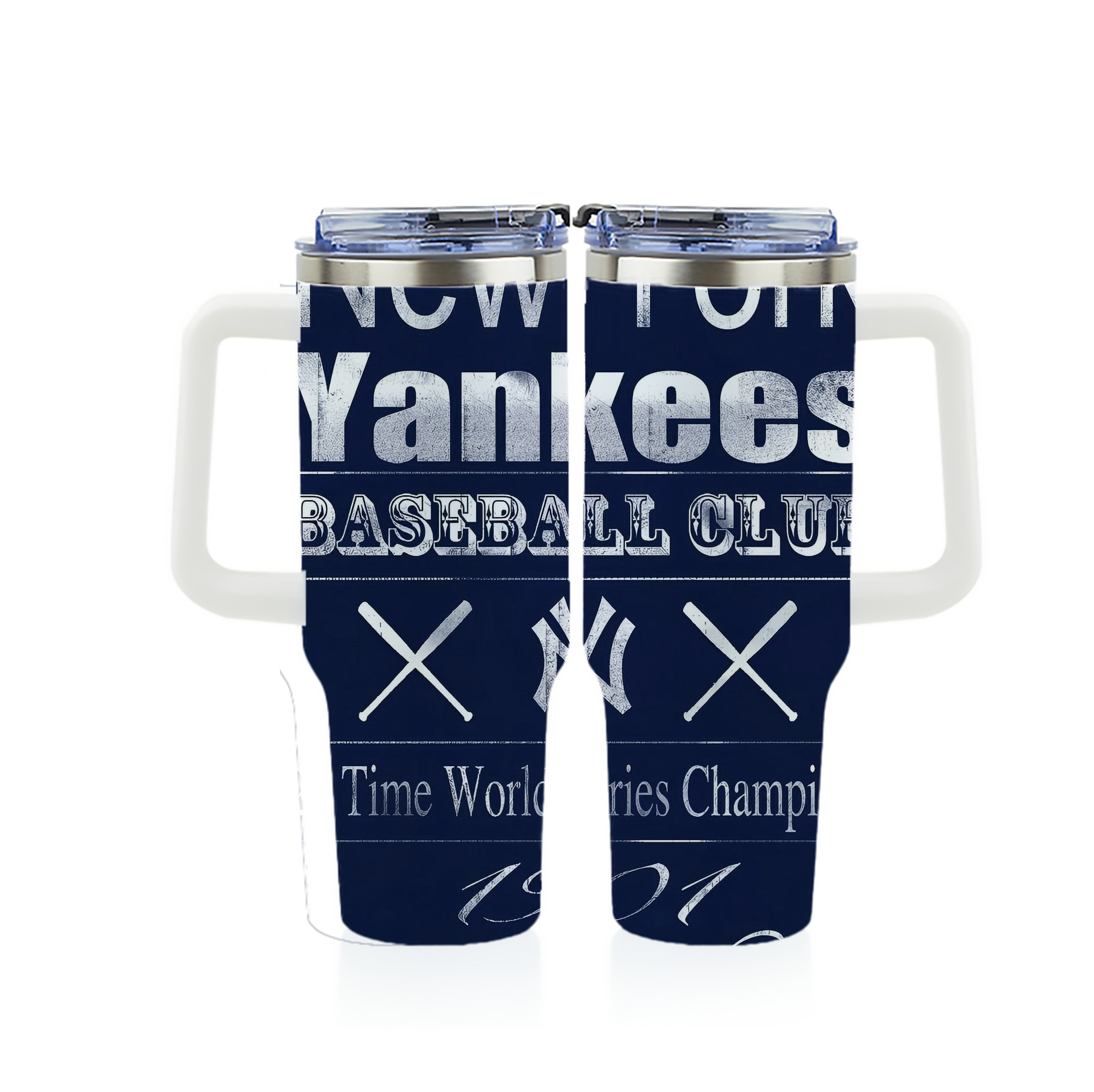 New York Yankees 205 40oz Full Wrap Car Tumbler – Durable Stainless Steel Travel Mug With Vibrant UV Print – Double Wall Insulated, Fits Most Car Cup Holders