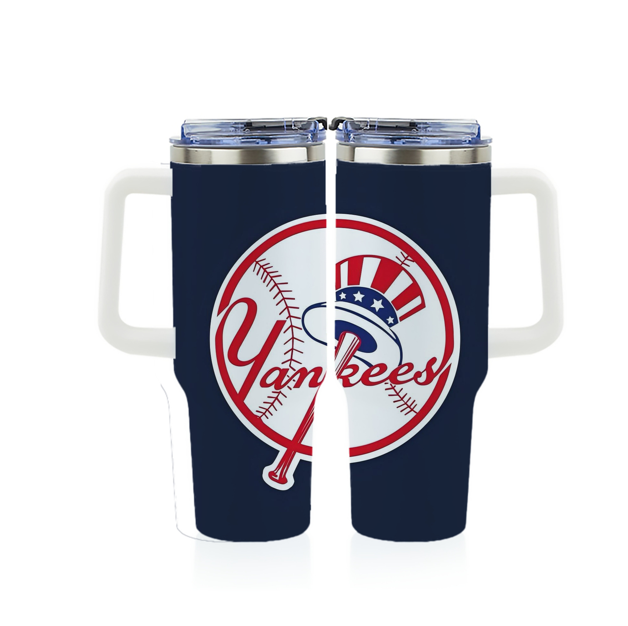 New York Yankees 216 40oz Full Wrap Car Tumbler – Durable Stainless Steel Travel Mug With Vibrant UV Print – Double Wall Insulated, Fits Most Car Cup Holders