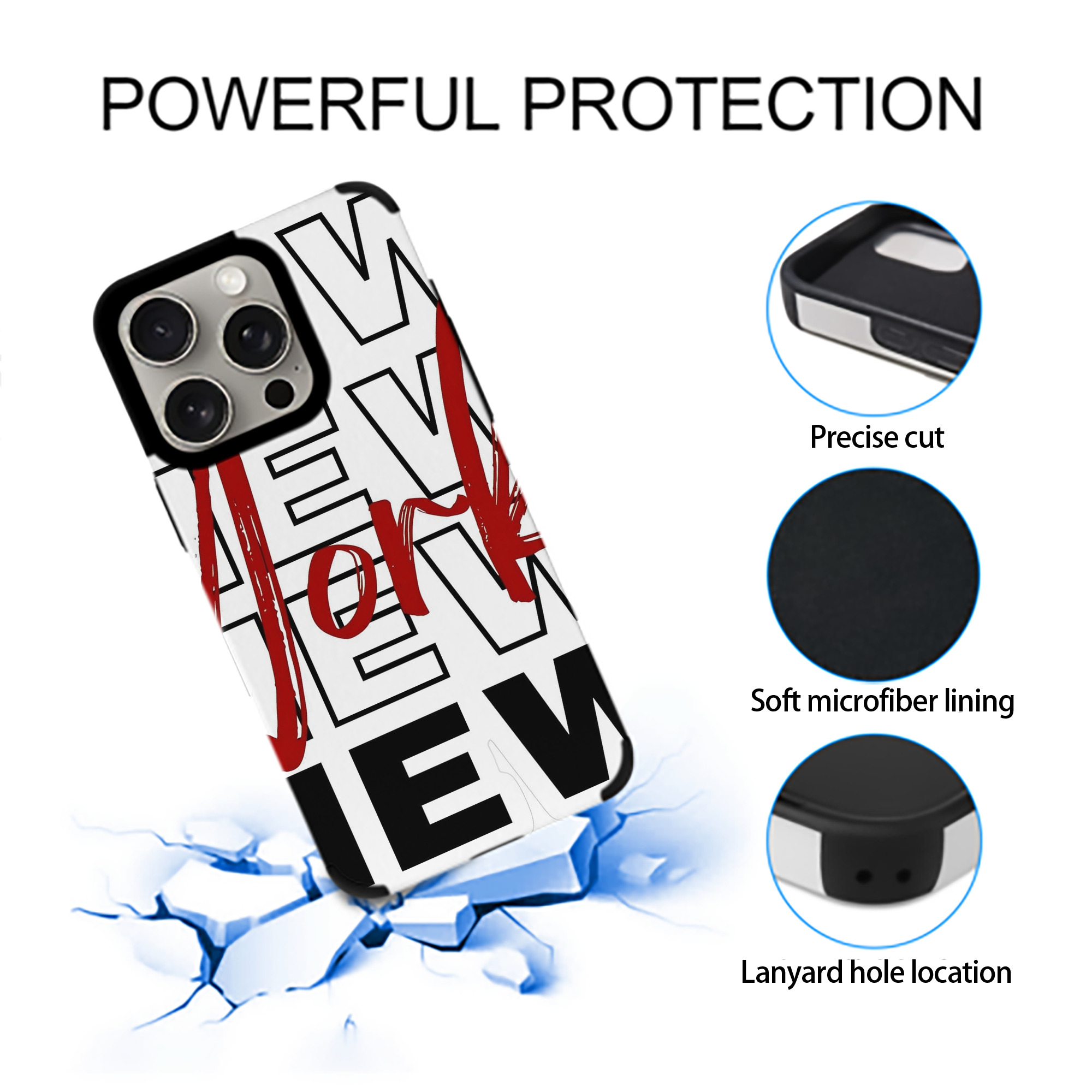 New York Yankees 176 IPhone 15 Pro Max PU Leather Case – Soft Lining, 360° Protection – Precise Fit, 3D Buttons, Easy Charging – Anti-Yellowing, Easy To Clean