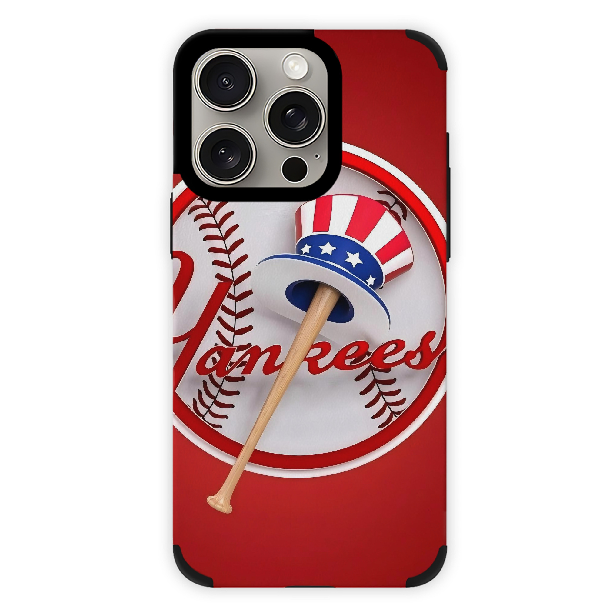 New York Yankees 120 IPhone 15 Pro Max PU Leather Case – Soft Lining, 360° Protection – Precise Fit, 3D Buttons, Easy Charging – Anti-Yellowing, Easy To Clean