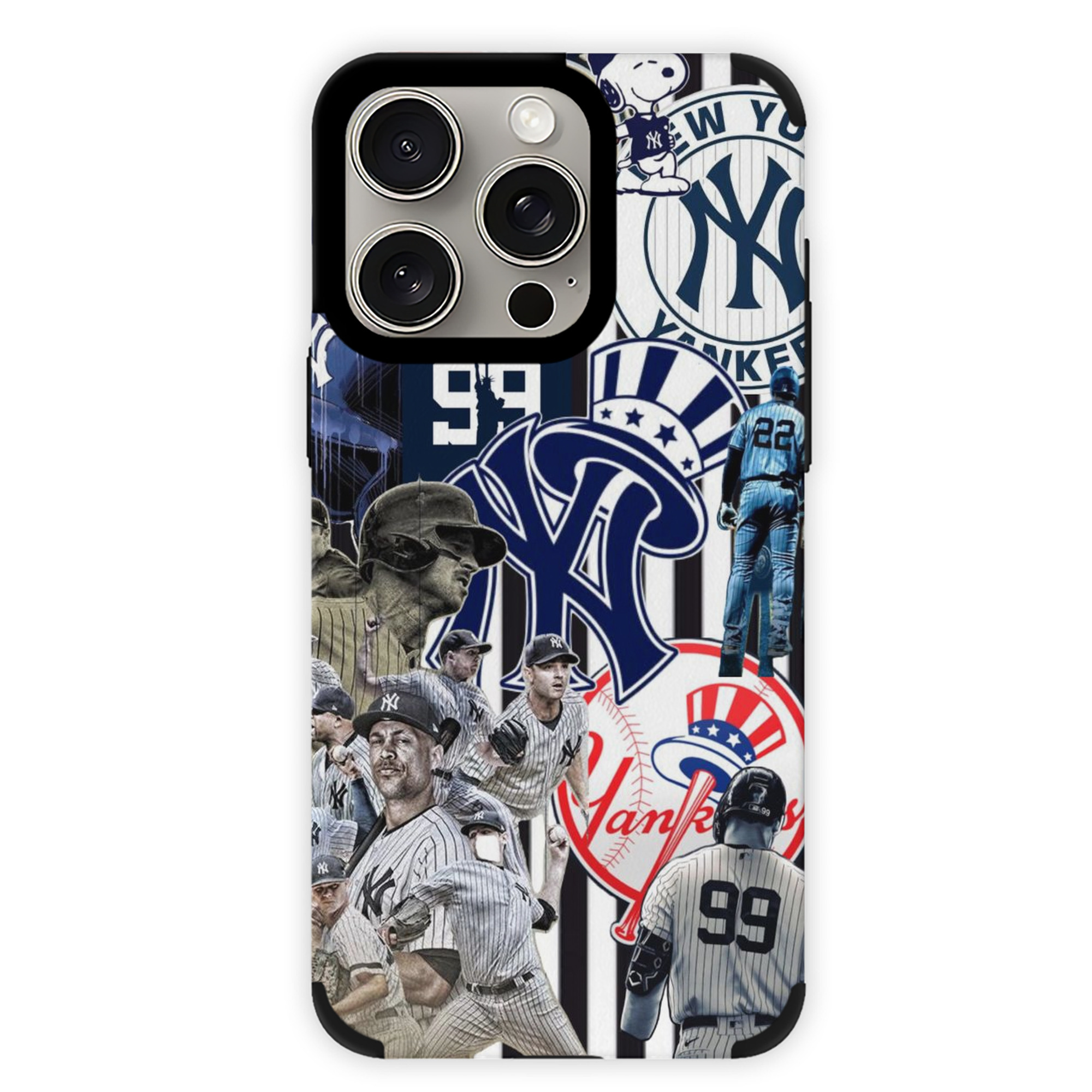 New York Yankees 138 IPhone 15 Pro Max PU Leather Case – Soft Lining, 360° Protection – Precise Fit, 3D Buttons, Easy Charging – Anti-Yellowing, Easy To Clean