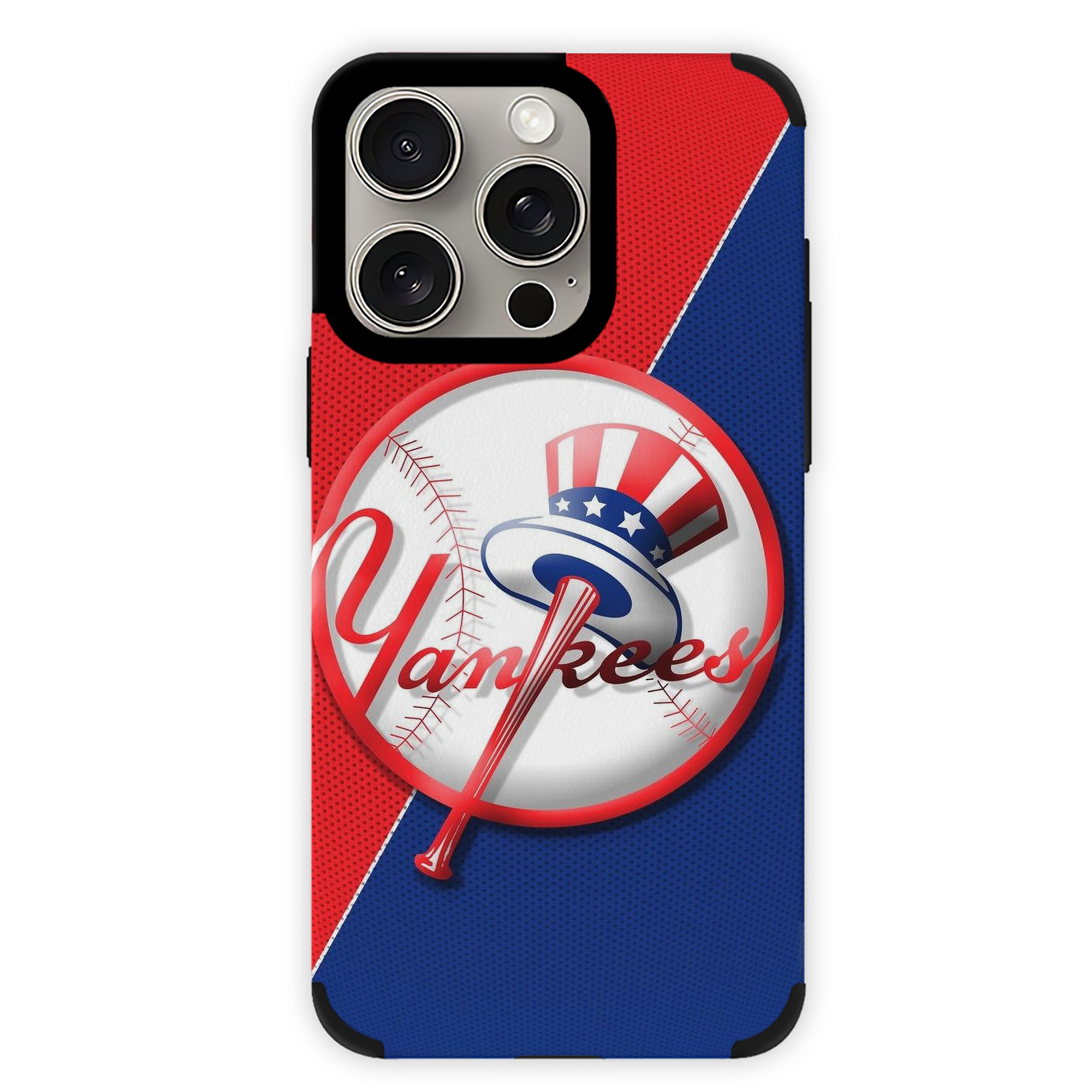 New York Yankees 148 IPhone 15 Pro Max PU Leather Case – Soft Lining, 360° Protection – Precise Fit, 3D Buttons, Easy Charging – Anti-Yellowing, Easy To Clean
