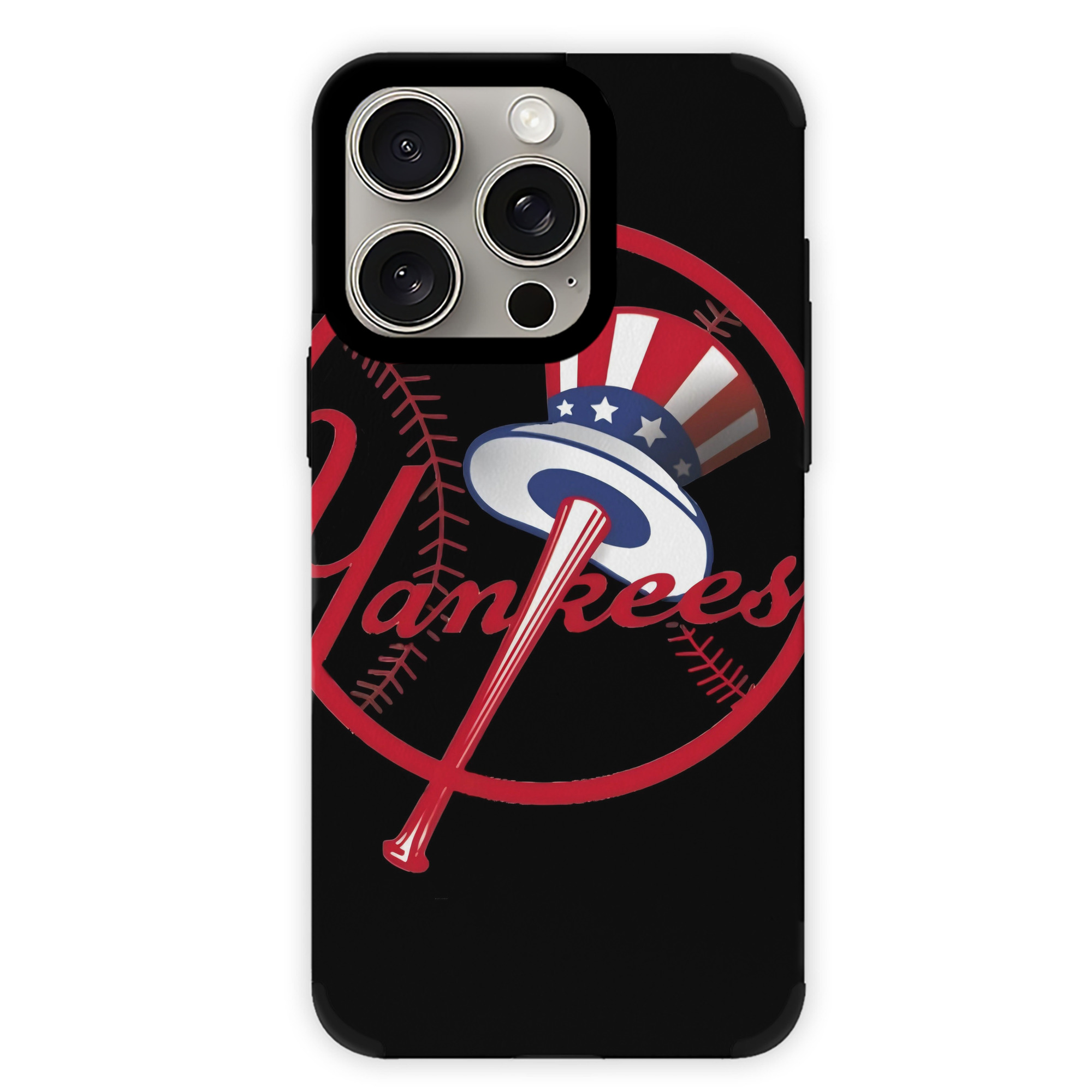 New York Yankees 188 IPhone 15 Pro Max PU Leather Case – Soft Lining, 360° Protection – Precise Fit, 3D Buttons, Easy Charging – Anti-Yellowing, Easy To Clean
