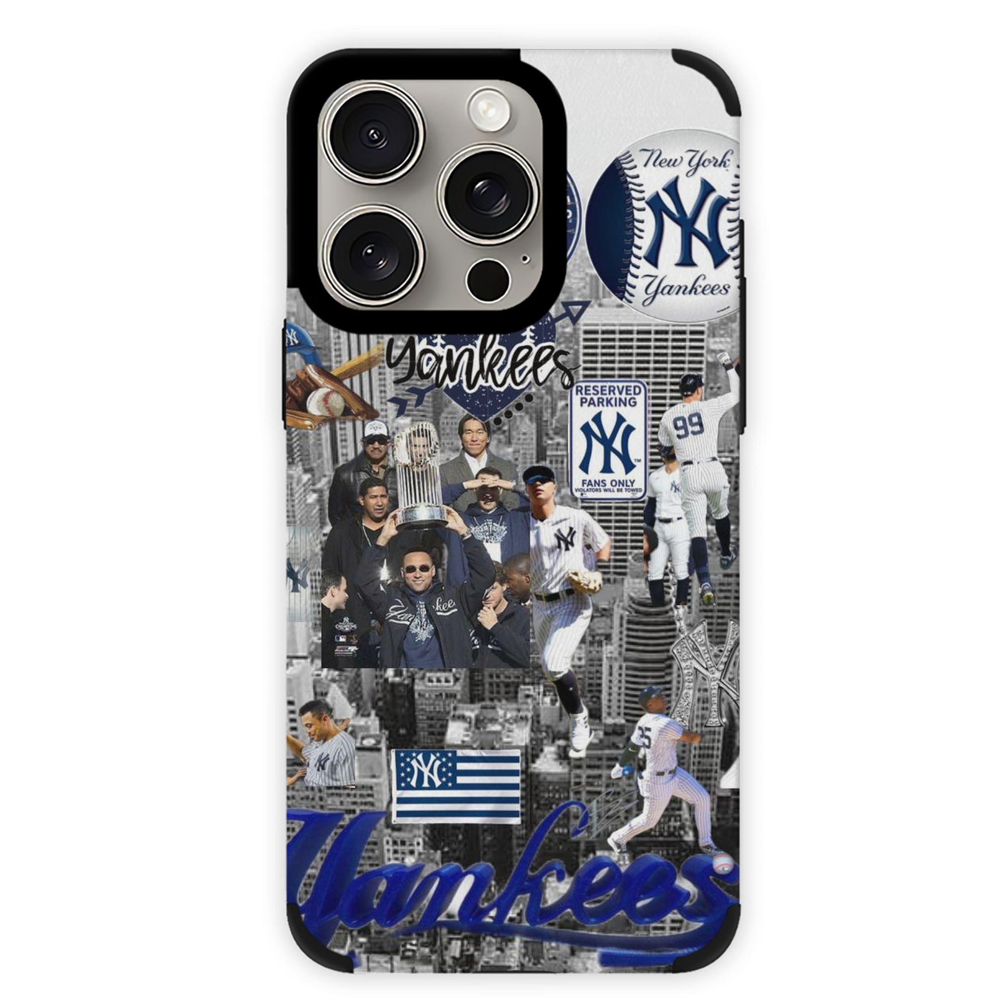 New York Yankees 199 IPhone 15 Pro Max PU Leather Case – Soft Lining, 360° Protection – Precise Fit, 3D Buttons, Easy Charging – Anti-Yellowing, Easy To Clean