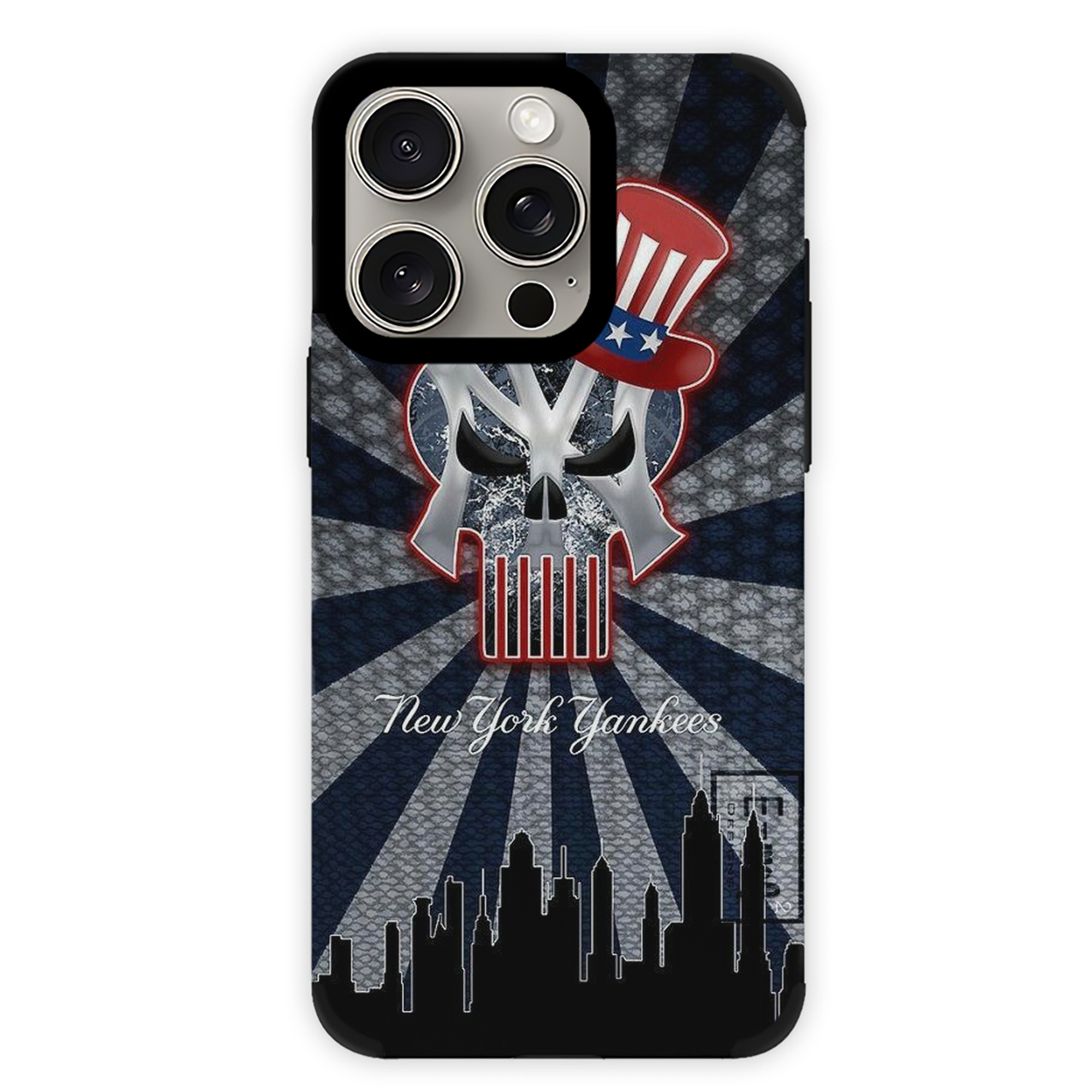 New York Yankees 340 IPhone 15 Pro Max PU Leather Case – Soft Lining, 360° Protection – Precise Fit, 3D Buttons, Easy Charging – Anti-Yellowing, Easy To Clean