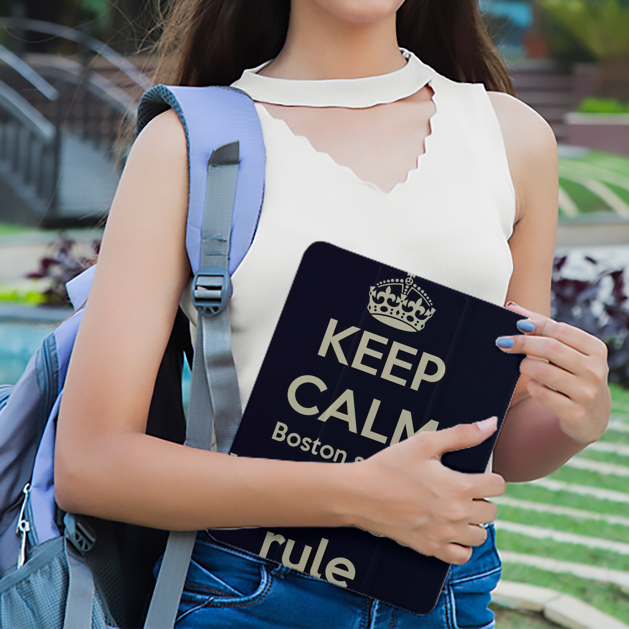 New York Yankees 226 Premium Tri-Fold PU Leather & Silicone IPad Case With Pencil Slot – Fits 9.5,10.5,10.9 – Adjustable Stand, Slim, Protective